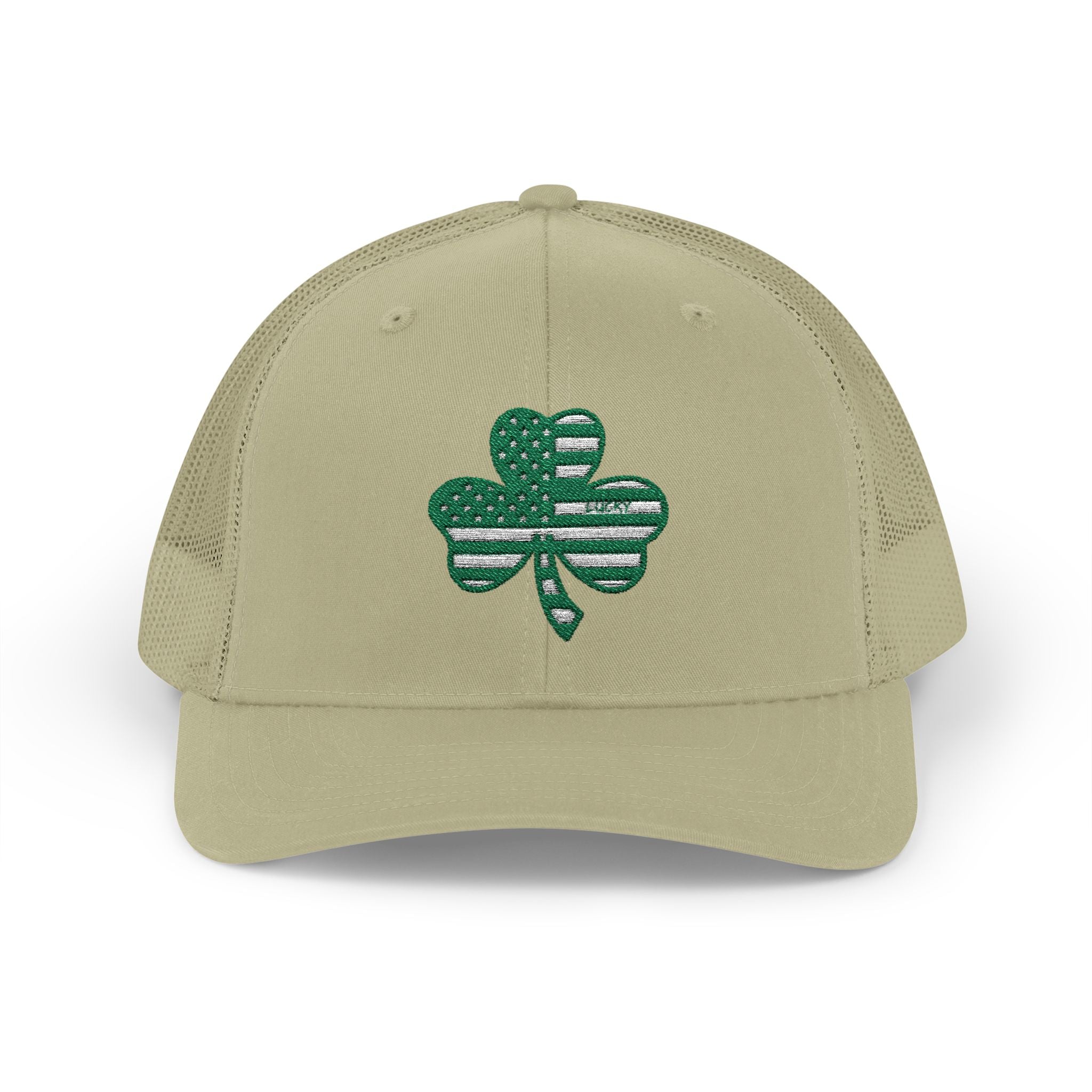 St. Patrick's Day Lucky 4-Leaf Clover Snapback Trucker Cap
