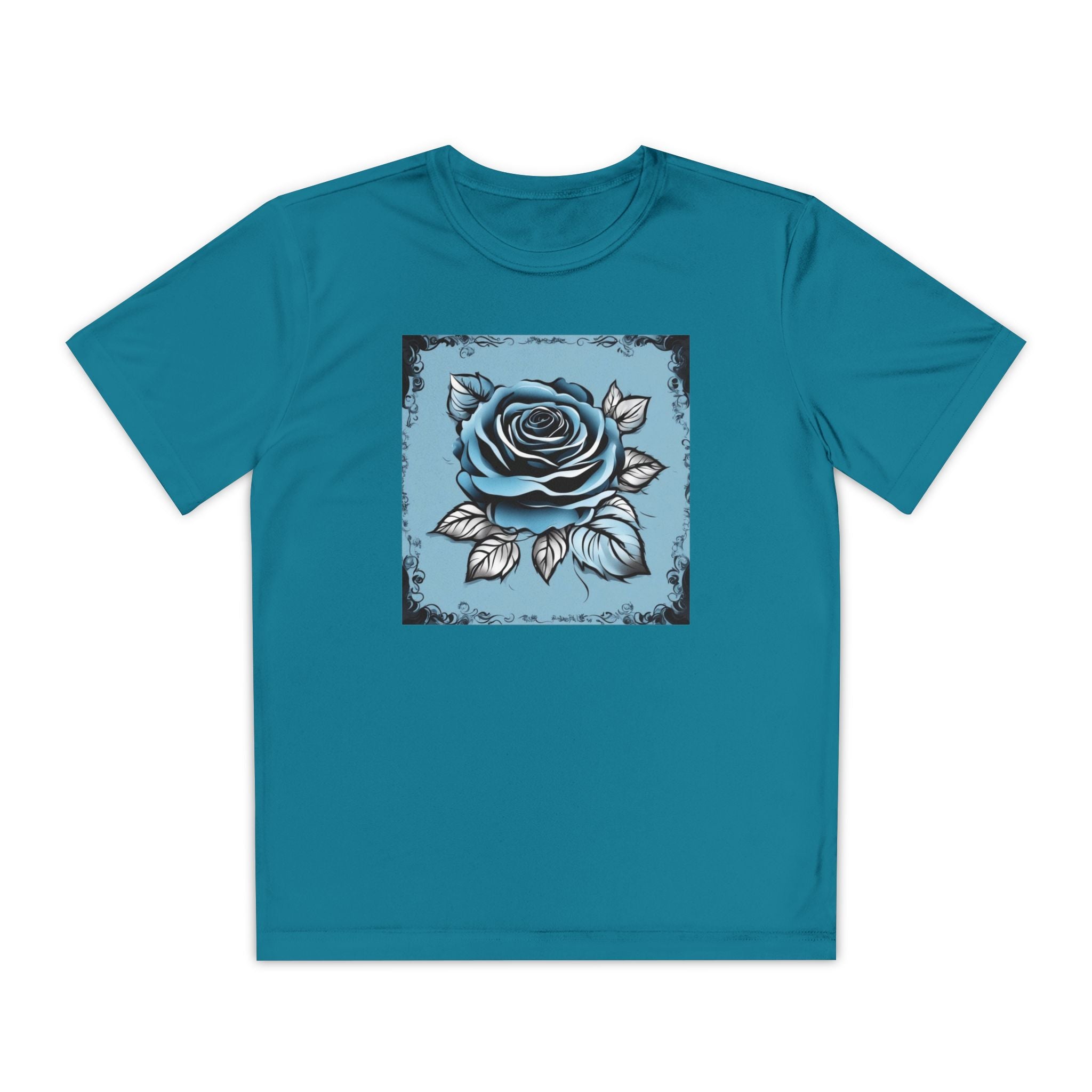 Flower Youth Tshirt, Girls Floral Tee, Kids Spring Shirt, Children's Botanical Top, Teen Blossom T-Shirt