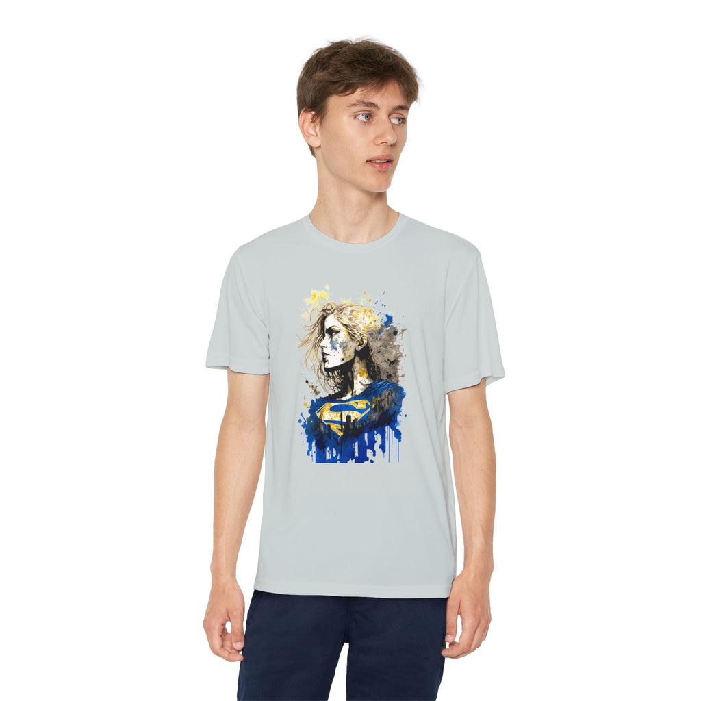 Superhero Youth T-Shirt Sports Graphic Tee, Cool Athletic Shirt for Kids