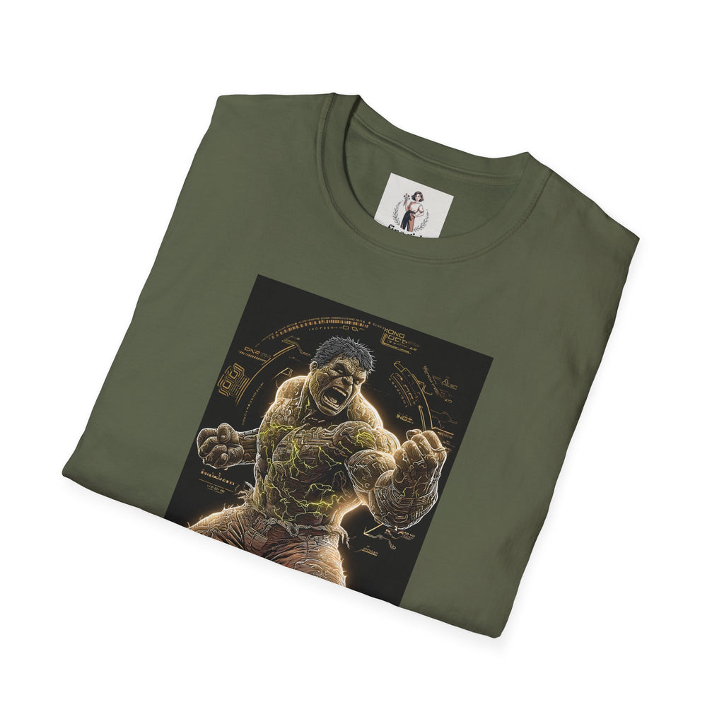 The Incredible Hulk Superhero Marvel Unisex Softstyle T-Shirt, Comic Book Tee, Geeky Clothing, Cosplay Costume Top
