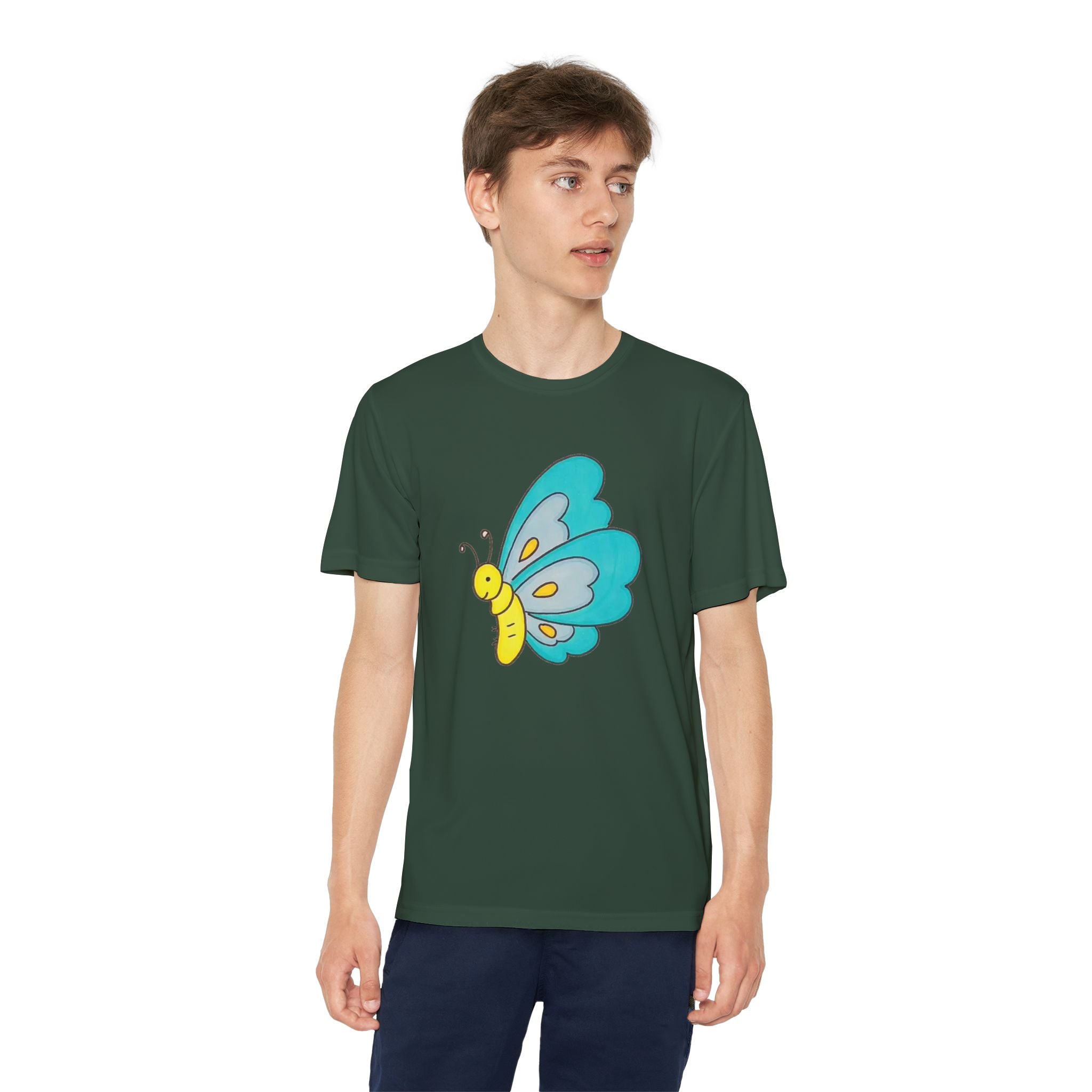 Butterffy Youth T-Shirt Sports Graphic Tee, Cool Athletic Shirt for Kids, Perfect for Sports Events, Team Spirit