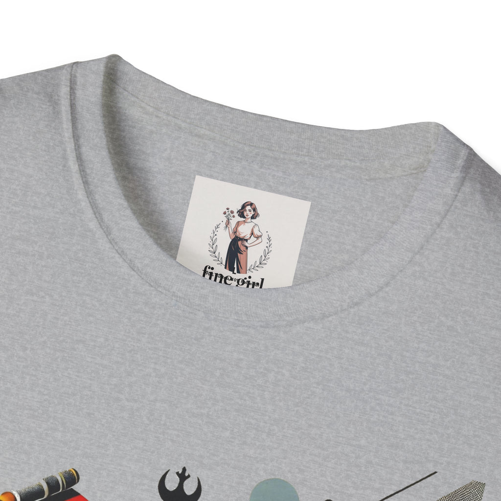 Star Wars Movie Themed T-Shirt Unisex Softstyle T-Shirt