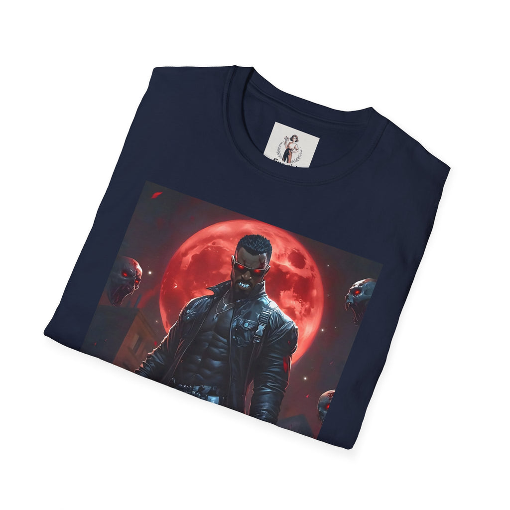 Blade Superhero Marvel Unisex Softstyle T-Shirt, Comic Book Tee, Geeky Clothing, Cosplay Costume Top