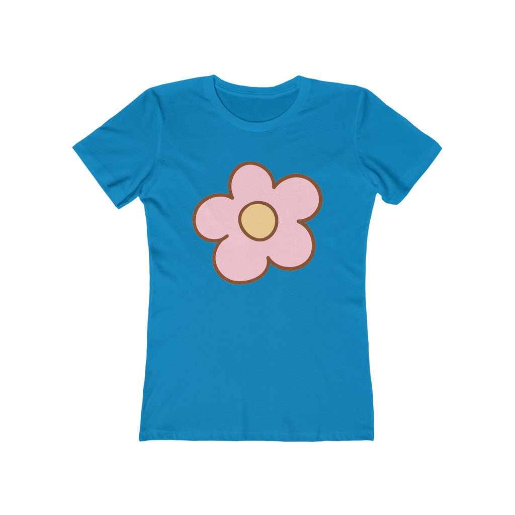 Flower Women's Tshirt, Floral Graphic Tee, Casual Top for Her, Spring Blossom Shirt, Botanical Print Blouse