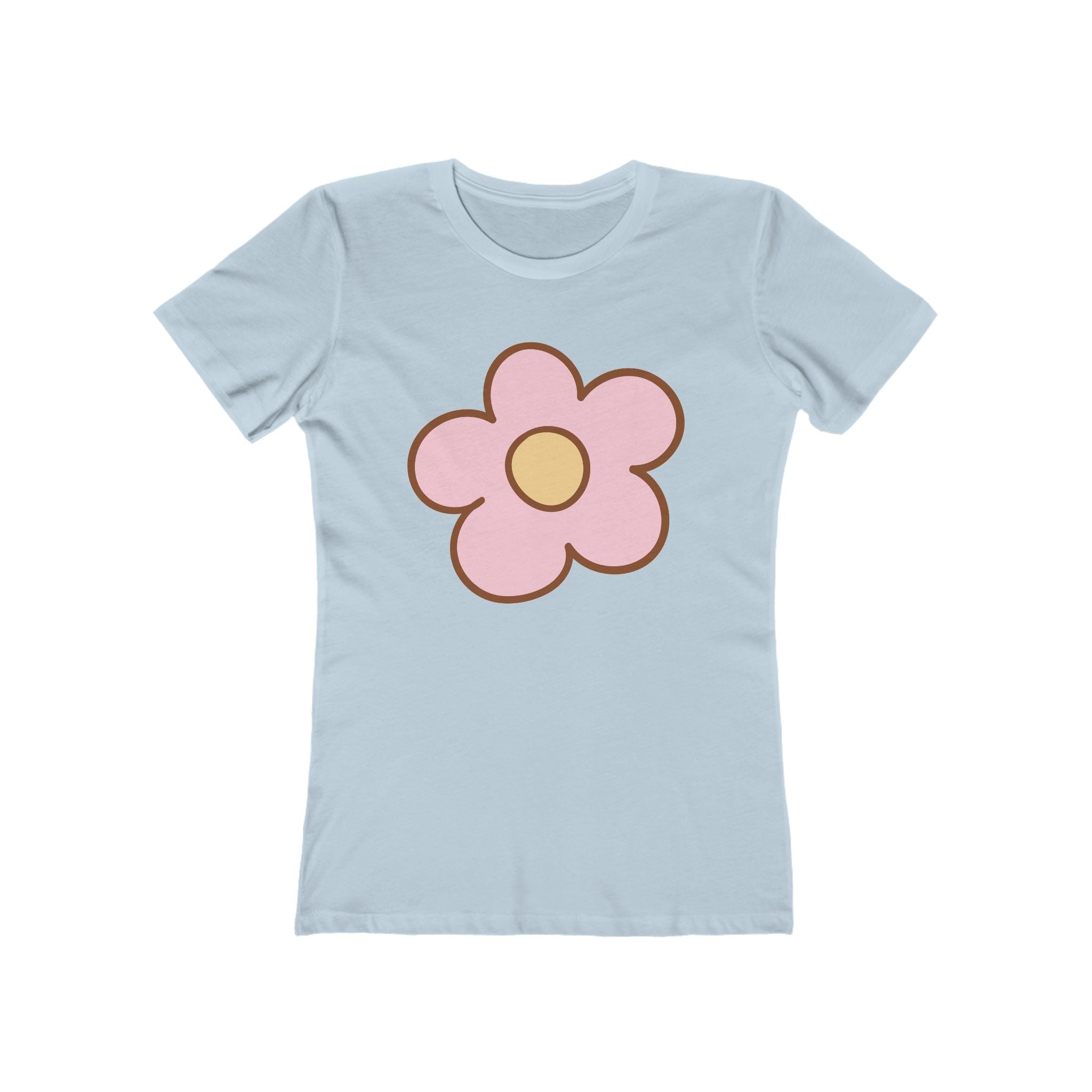 Flower Women's Tshirt, Floral Graphic Tee, Casual Top for Her, Spring Blossom Shirt, Botanical Print Blouse