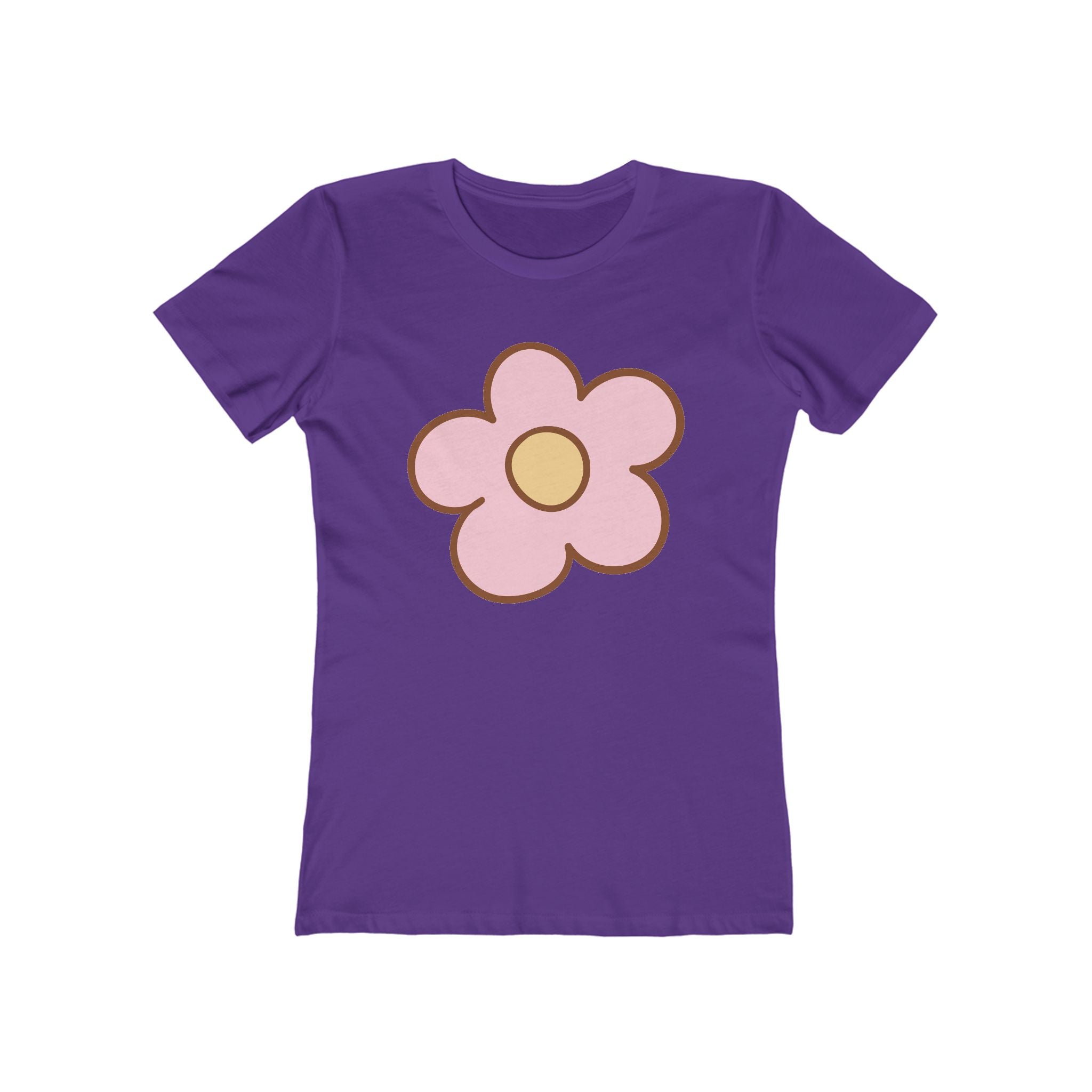 Flower Women's Tshirt, Floral Graphic Tee, Casual Top for Her, Spring Blossom Shirt, Botanical Print Blouse