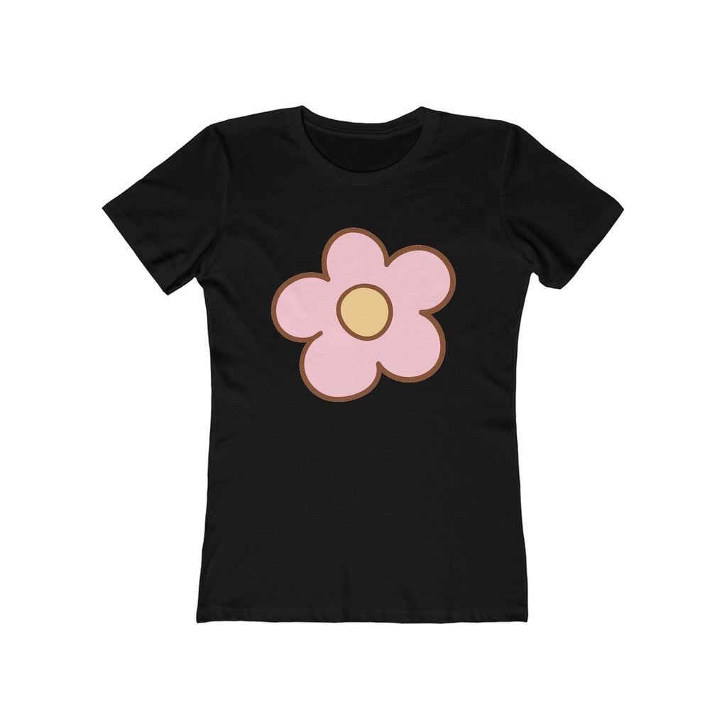 Flower Women's Tshirt, Floral Graphic Tee, Casual Top for Her, Spring Blossom Shirt, Botanical Print Blouse