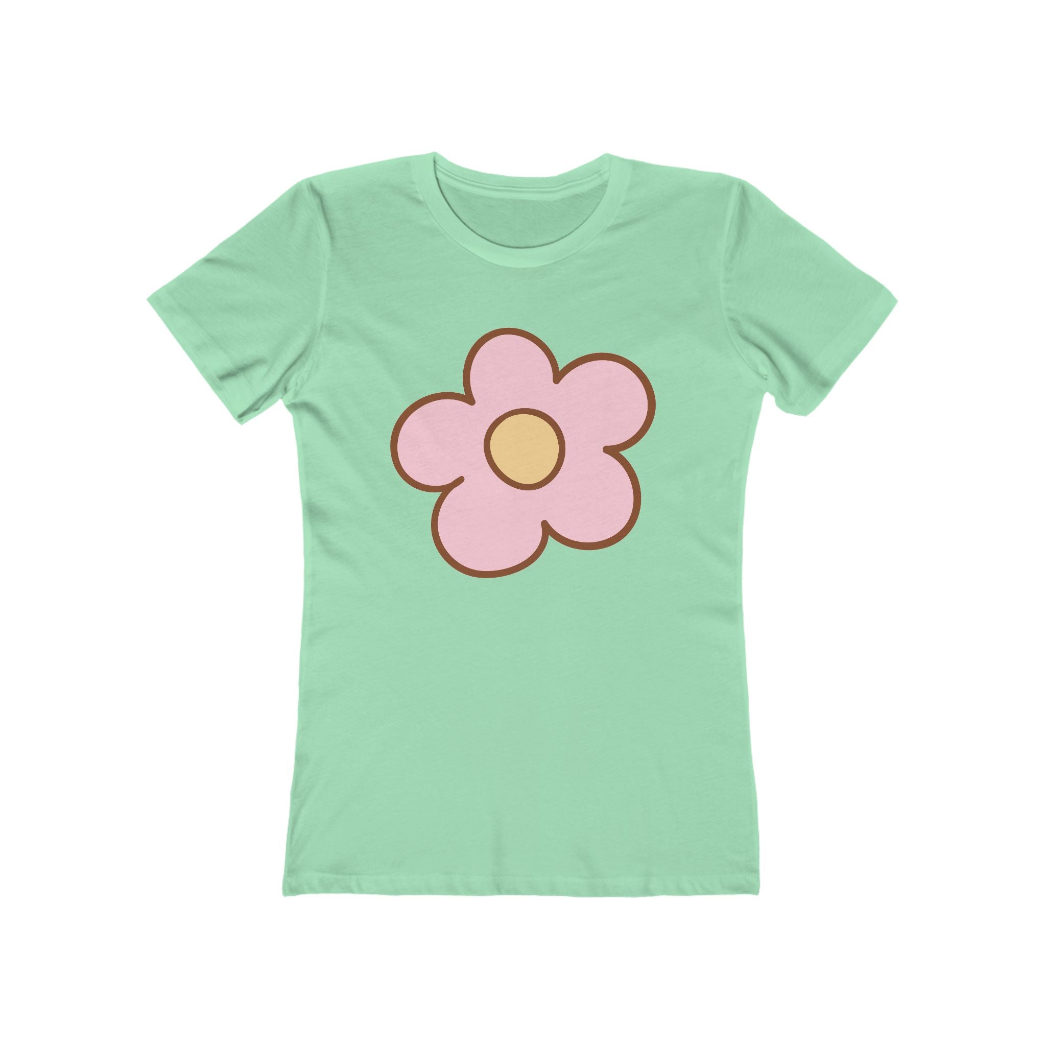 Flower Women's Tshirt, Floral Graphic Tee, Casual Top for Her, Spring Blossom Shirt, Botanical Print Blouse