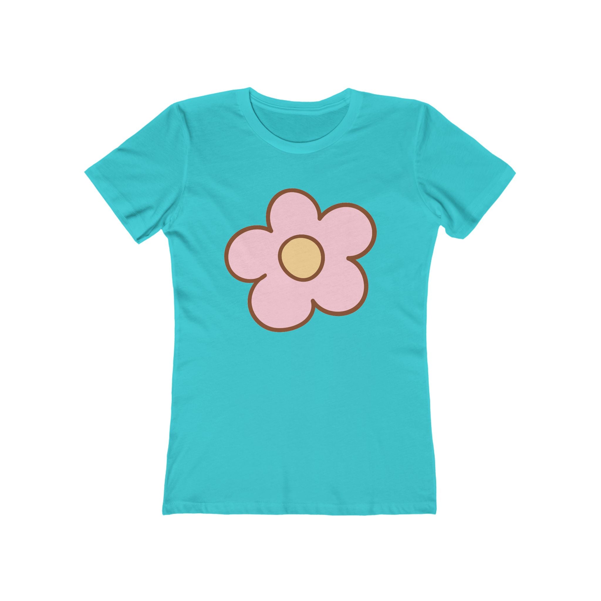 Flower Women's Tshirt, Floral Graphic Tee, Casual Top for Her, Spring Blossom Shirt, Botanical Print Blouse