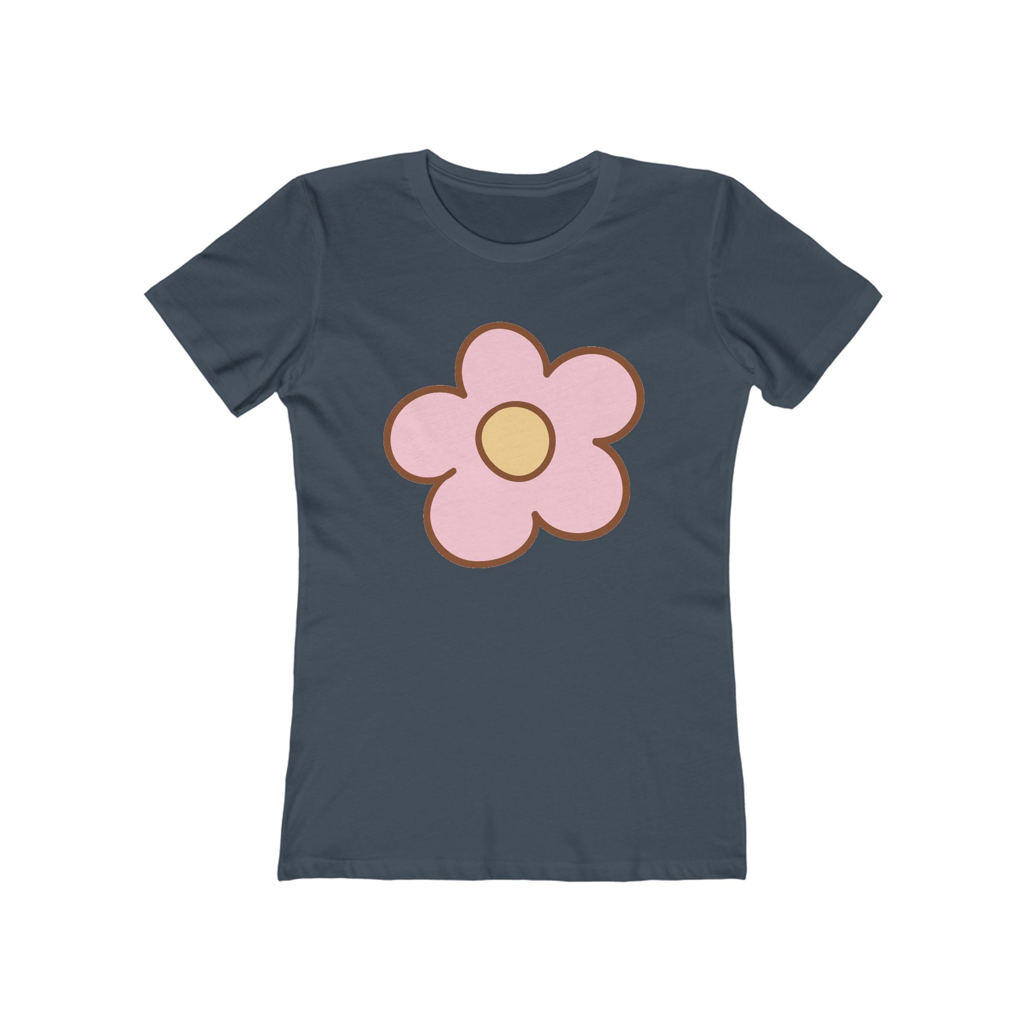 Flower Women's Tshirt, Floral Graphic Tee, Casual Top for Her, Spring Blossom Shirt, Botanical Print Blouse