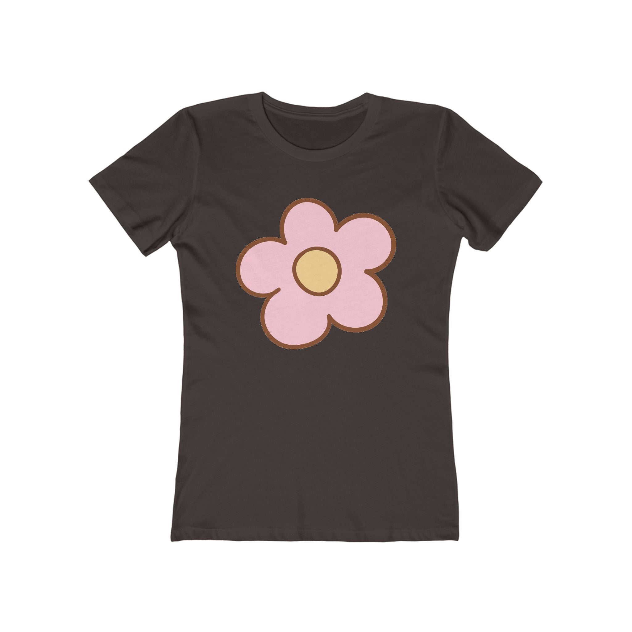Flower Women's Tshirt, Floral Graphic Tee, Casual Top for Her, Spring Blossom Shirt, Botanical Print Blouse