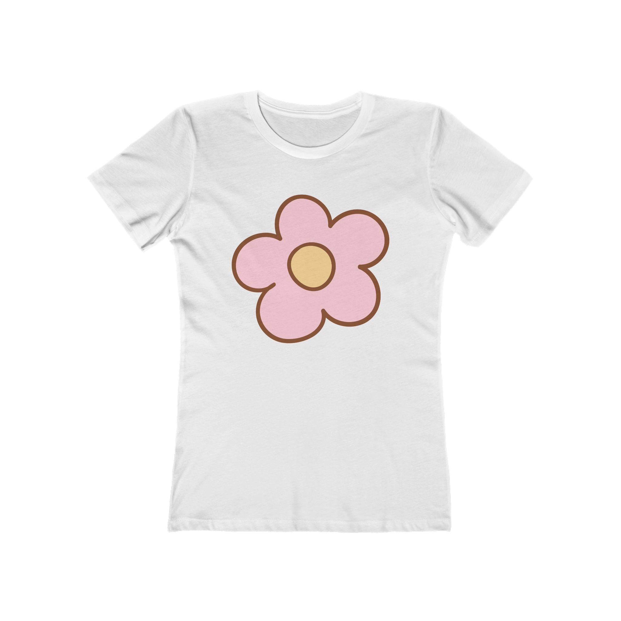 Flower Women's Tshirt, Floral Graphic Tee, Casual Top for Her, Spring Blossom Shirt, Botanical Print Blouse