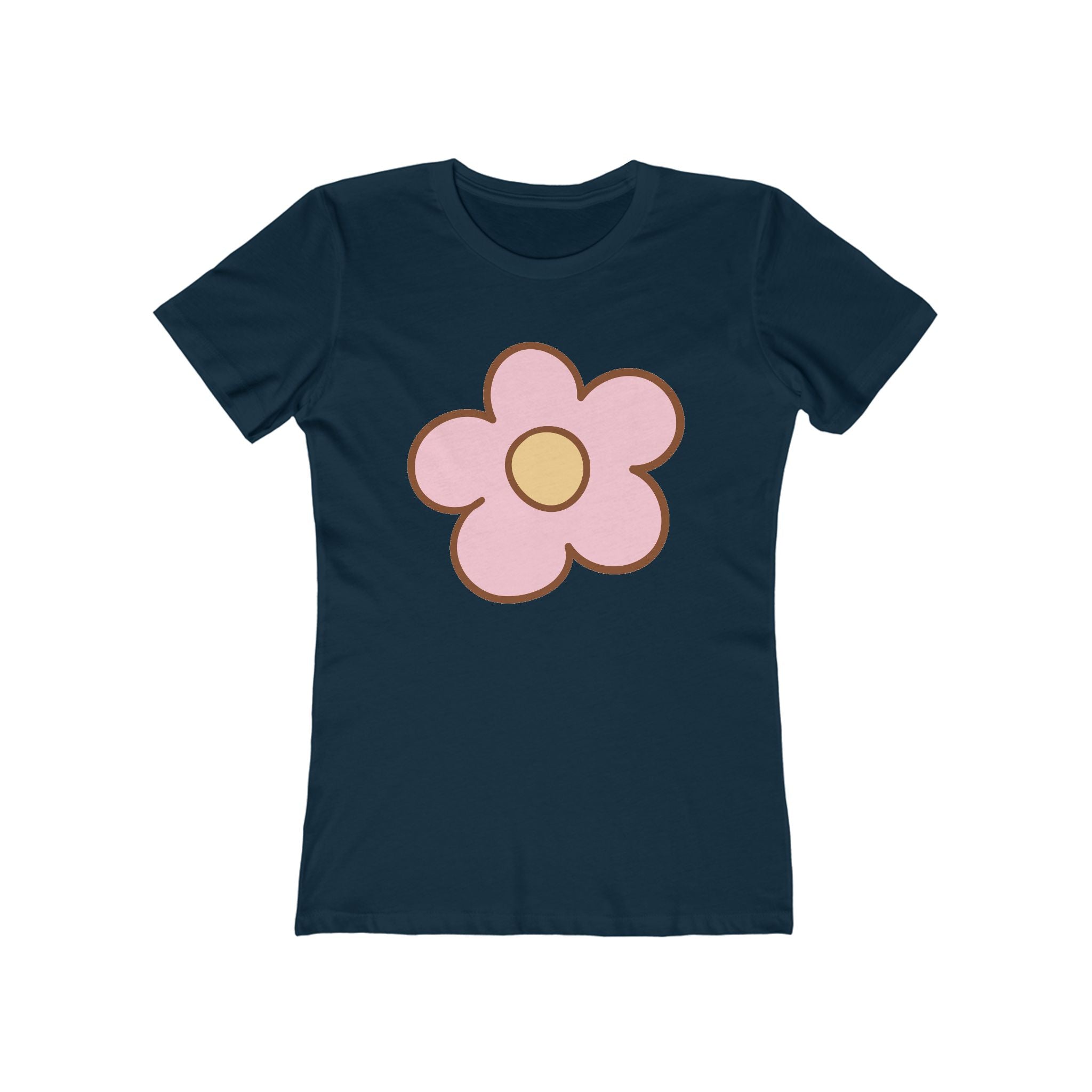 Flower Women's Tshirt, Floral Graphic Tee, Casual Top for Her, Spring Blossom Shirt, Botanical Print Blouse