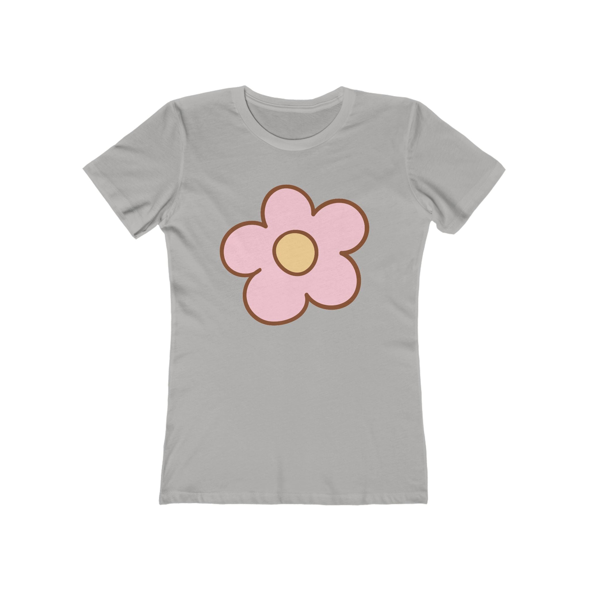 Flower Women's Tshirt, Floral Graphic Tee, Casual Top for Her, Spring Blossom Shirt, Botanical Print Blouse