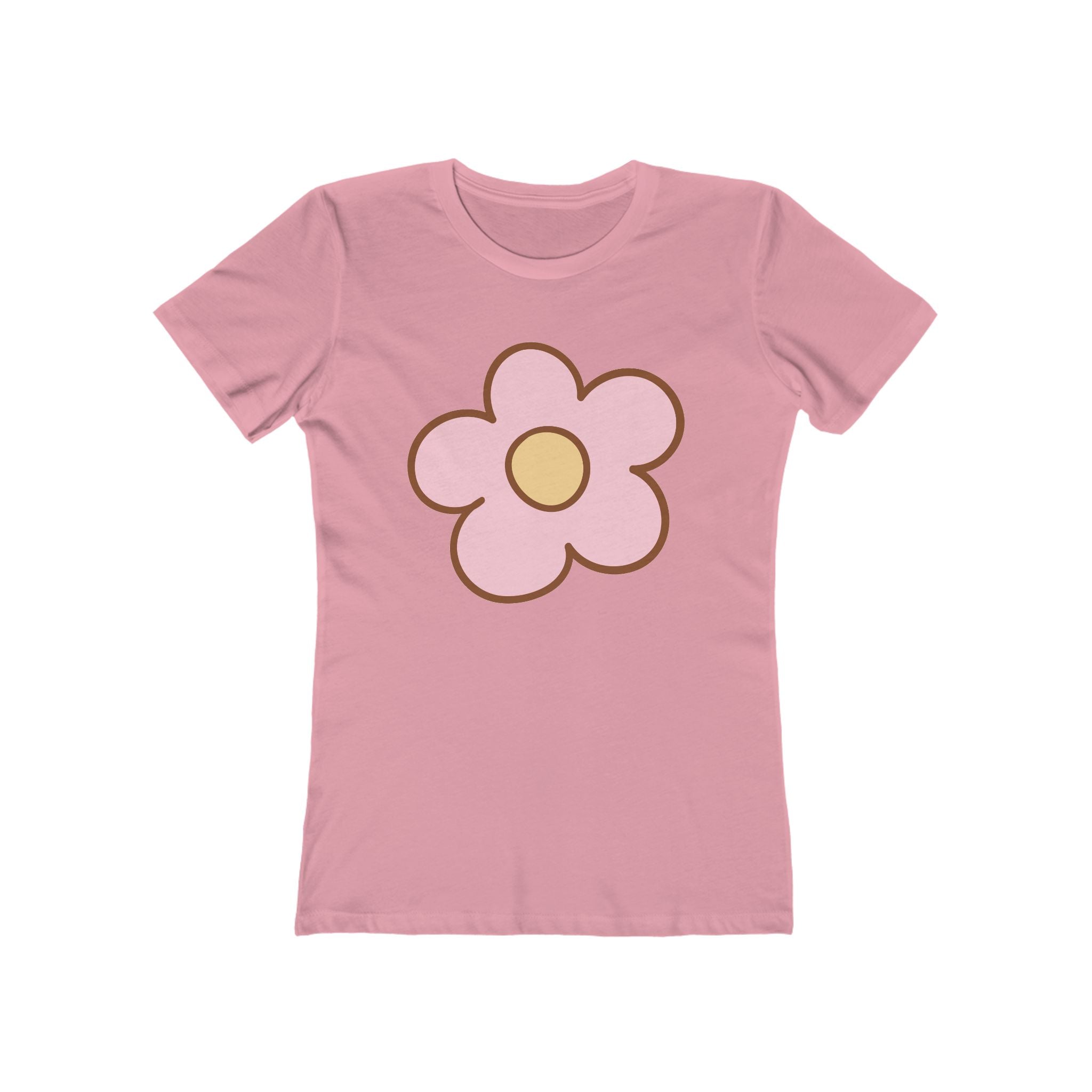 Flower Women's Tshirt, Floral Graphic Tee, Casual Top for Her, Spring Blossom Shirt, Botanical Print Blouse