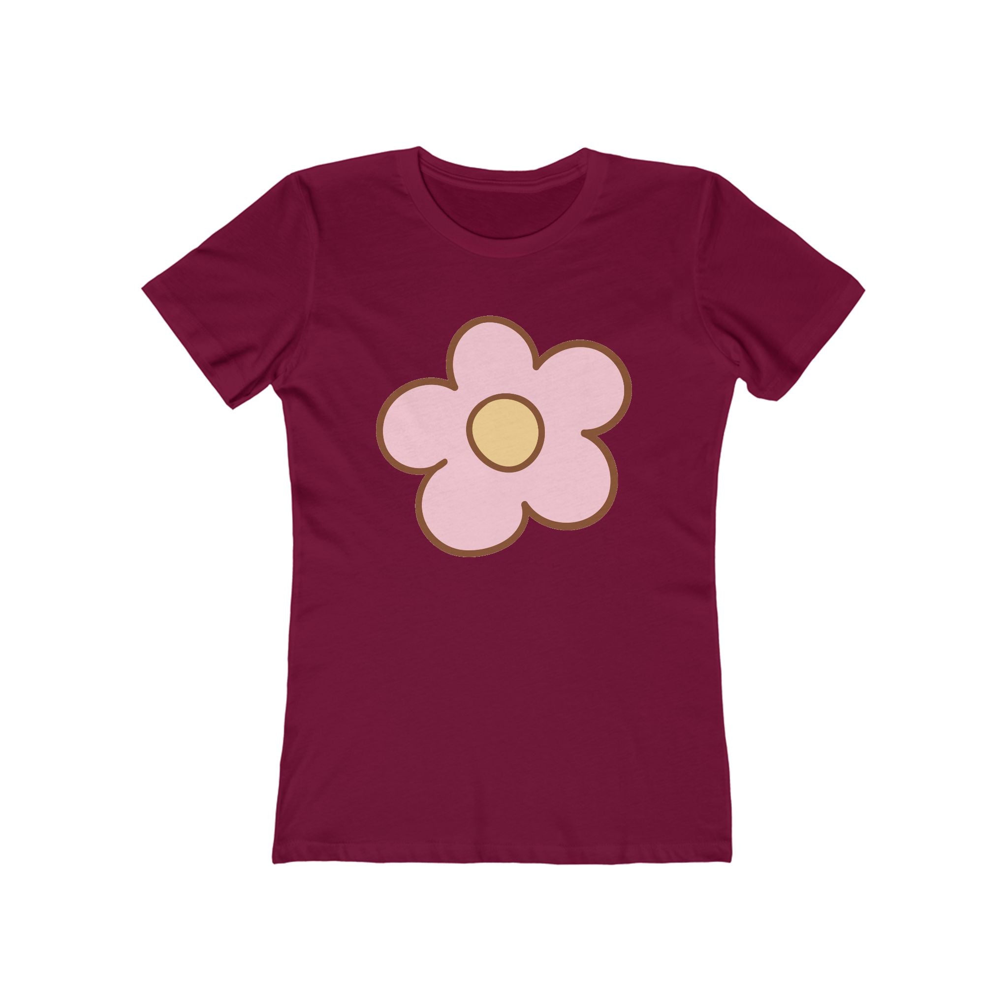 Flower Women's Tshirt, Floral Graphic Tee, Casual Top for Her, Spring Blossom Shirt, Botanical Print Blouse