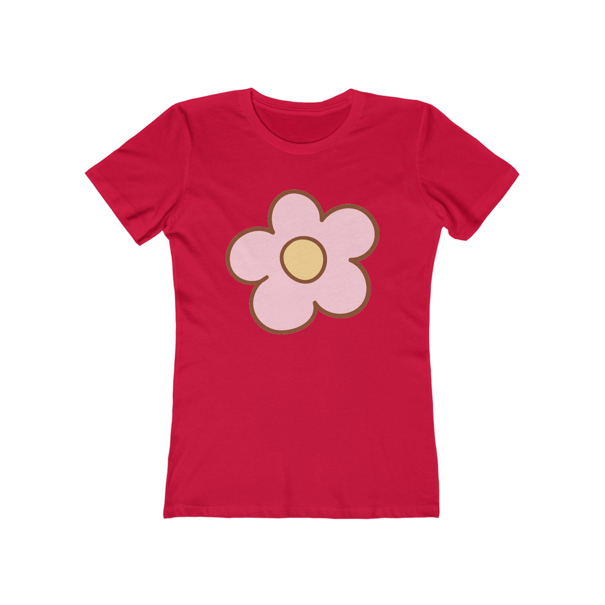 Flower Women's Tshirt, Floral Graphic Tee, Casual Top for Her, Spring Blossom Shirt, Botanical Print Blouse