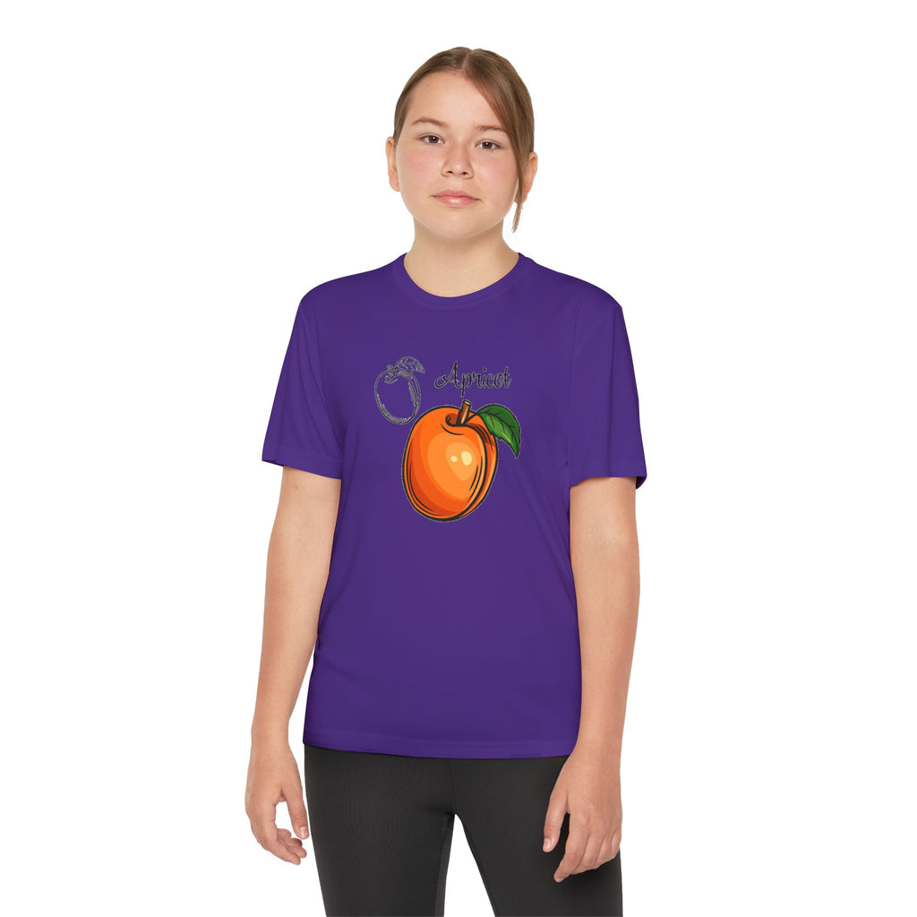 Apricot Youth T-Shirt Sports Graphic Tee, Cool Athletic Shirt for Kids, Perfect for Sports Events, Team Spirit