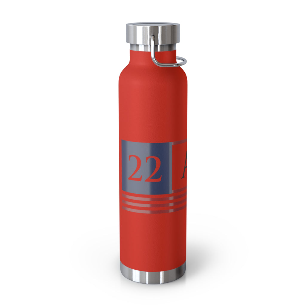 22 A Day Patriotic Copper Insulated Water Bottle