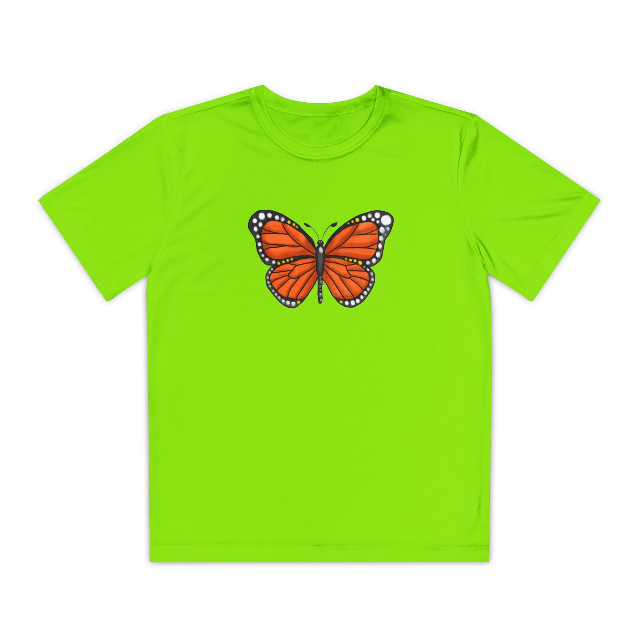 Butterffy Youth T-Shirt Sports Graphic Tee, Cool Athletic Shirt for Kids, Perfect for Sports Events, Team Spirit