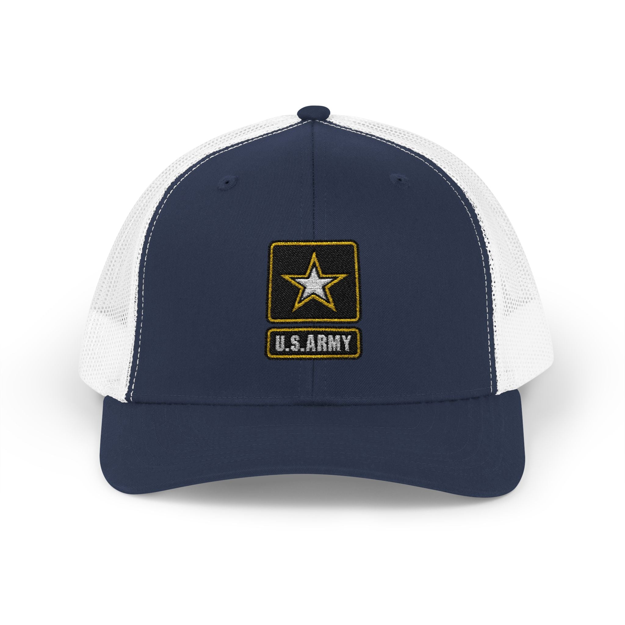 US Army Snapback Trucker Cap with Thin Red Line Design, Ideal for First Responders, Supportive Gifts, Memorials, Everyday Wear