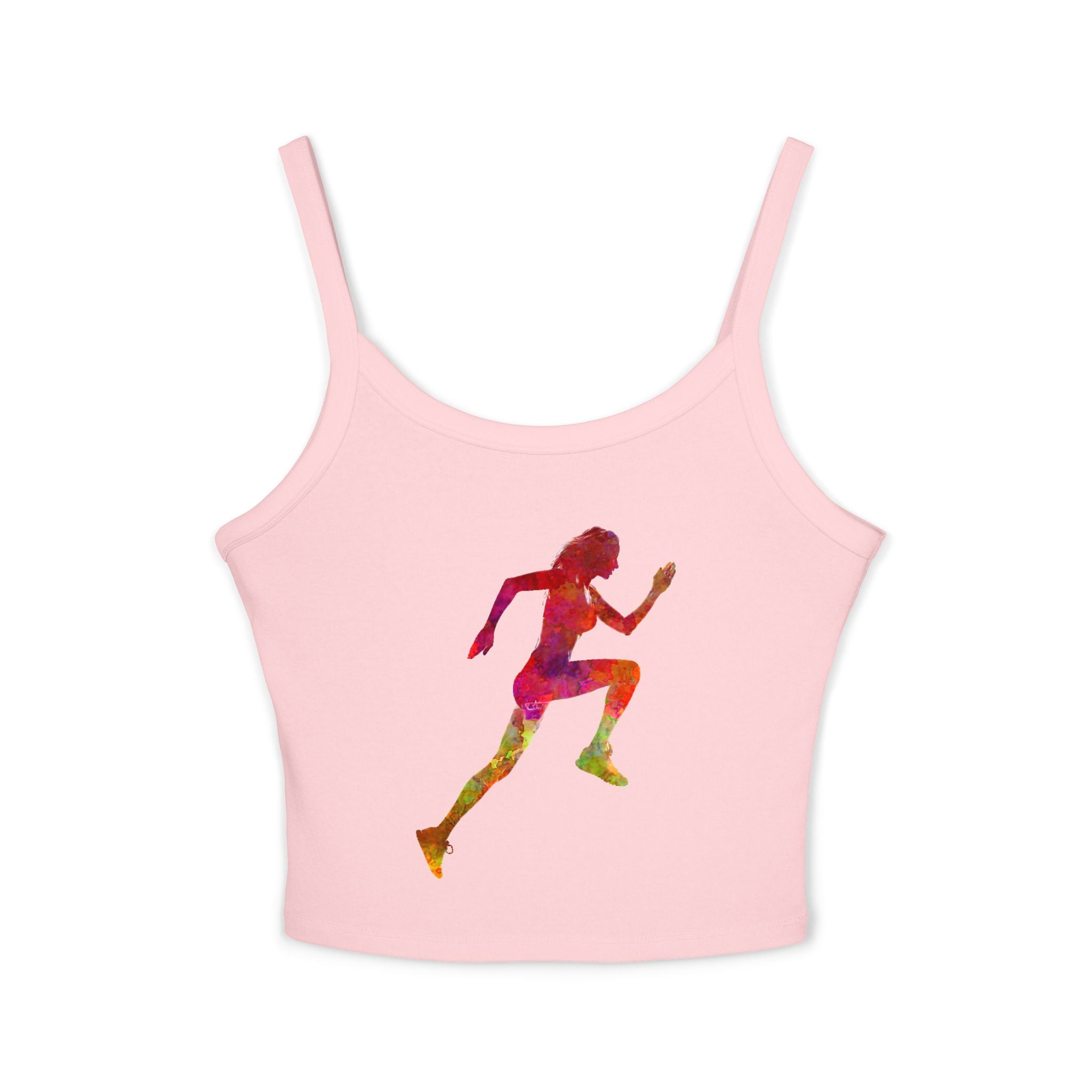 Running Woman Tank Top, Athletic Workout Top, Fitness Sleeveless Shirt, Jogging Muscle Tee, Exercise Gym Cami