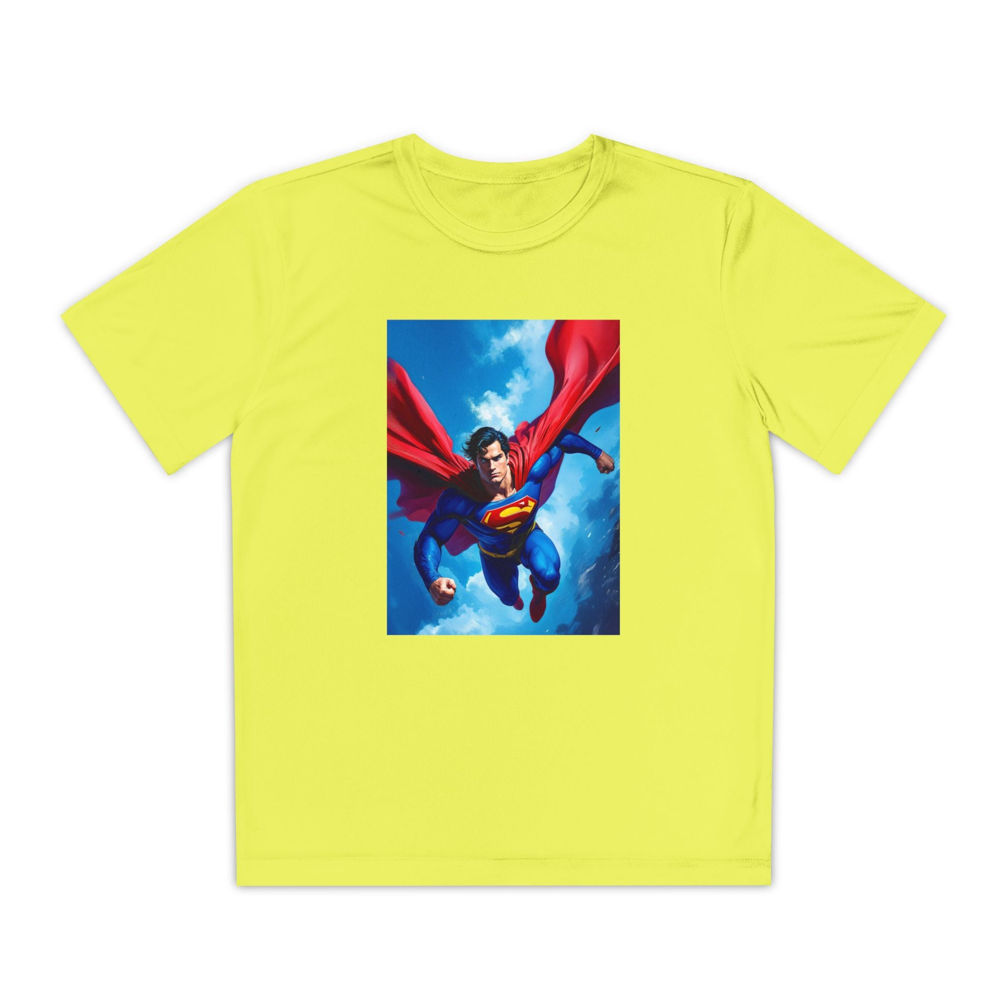 Superman Superhero Marvel T-Shirt, Youth Competitor Tee,  Kids Comic Book Hero Top, Children's Graphic Tee, Youth Super Power T-Shirt
