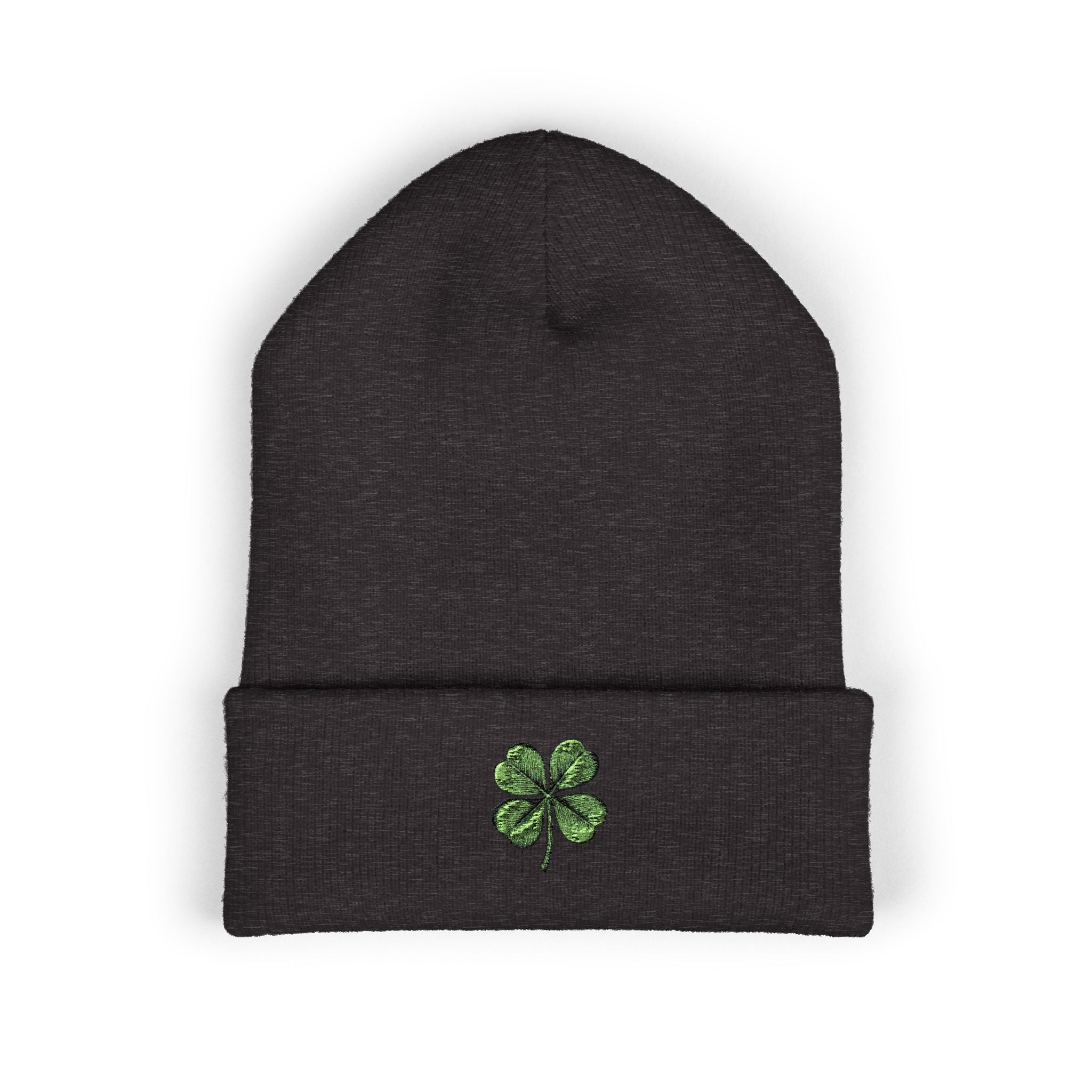 St. Patrick's Day 4-Leaf Clover Embroidered Beanie
