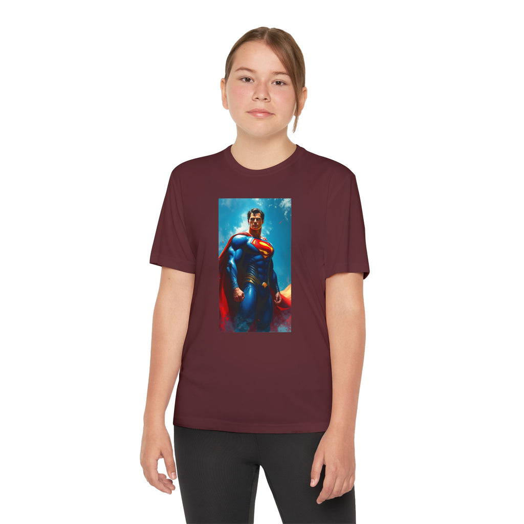 Superman Superhero Marvel T-Shirt, Youth Competitor Tee,  Kids Comic Book Hero Top, Children's Graphic Tee, Youth Super Power T-Shirt