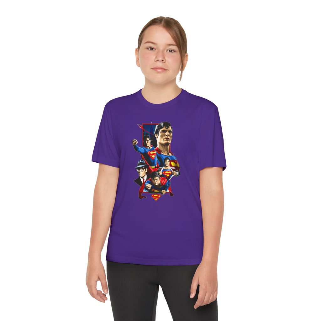Superman Youth T-Shirt Sports Graphic Tee, Cool Athletic Shirt for Kids, Perfect for Sports Events, Team Spirit