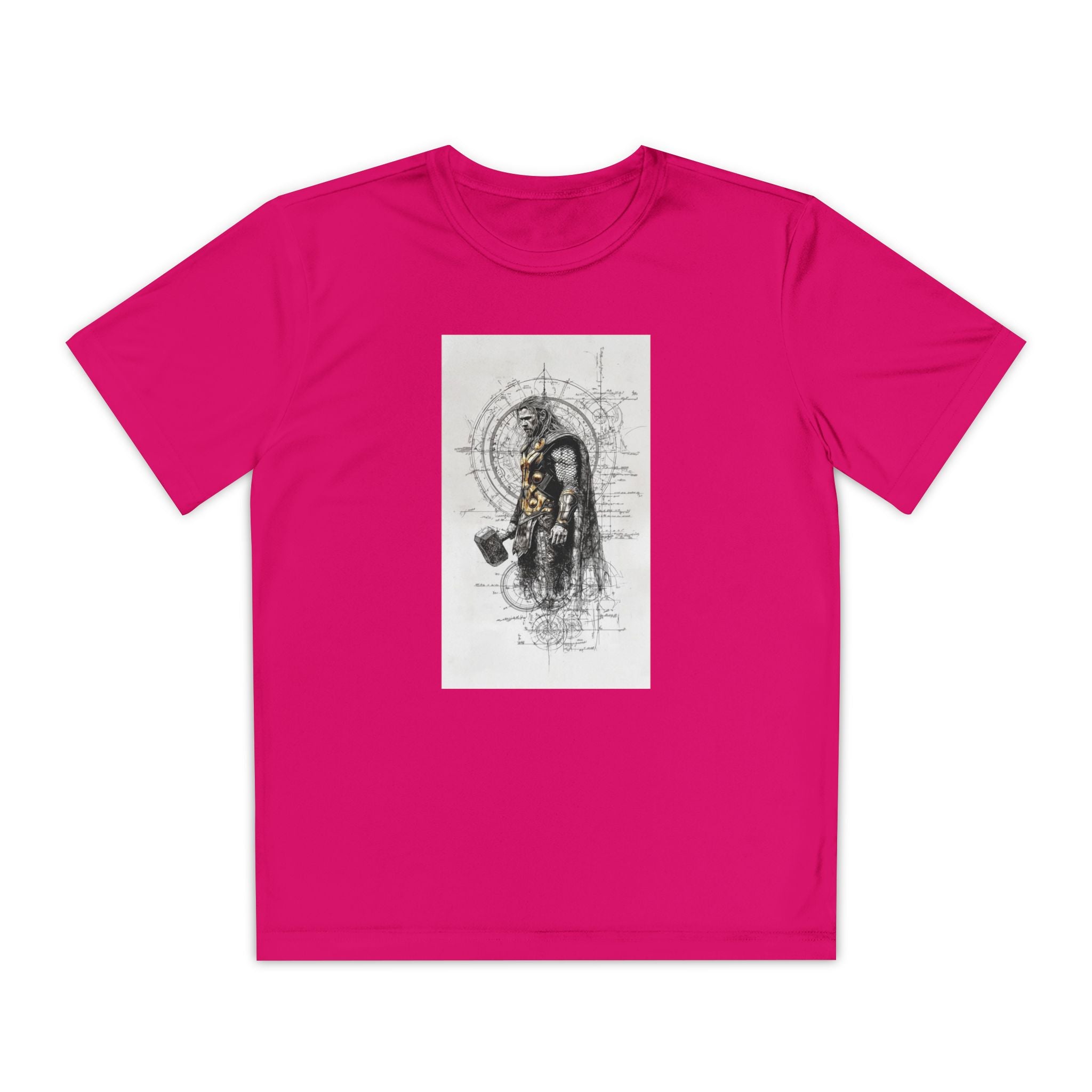 Superhero Youth T-Shirt Sports Graphic Tee, Cool Athletic Shirt for Kids