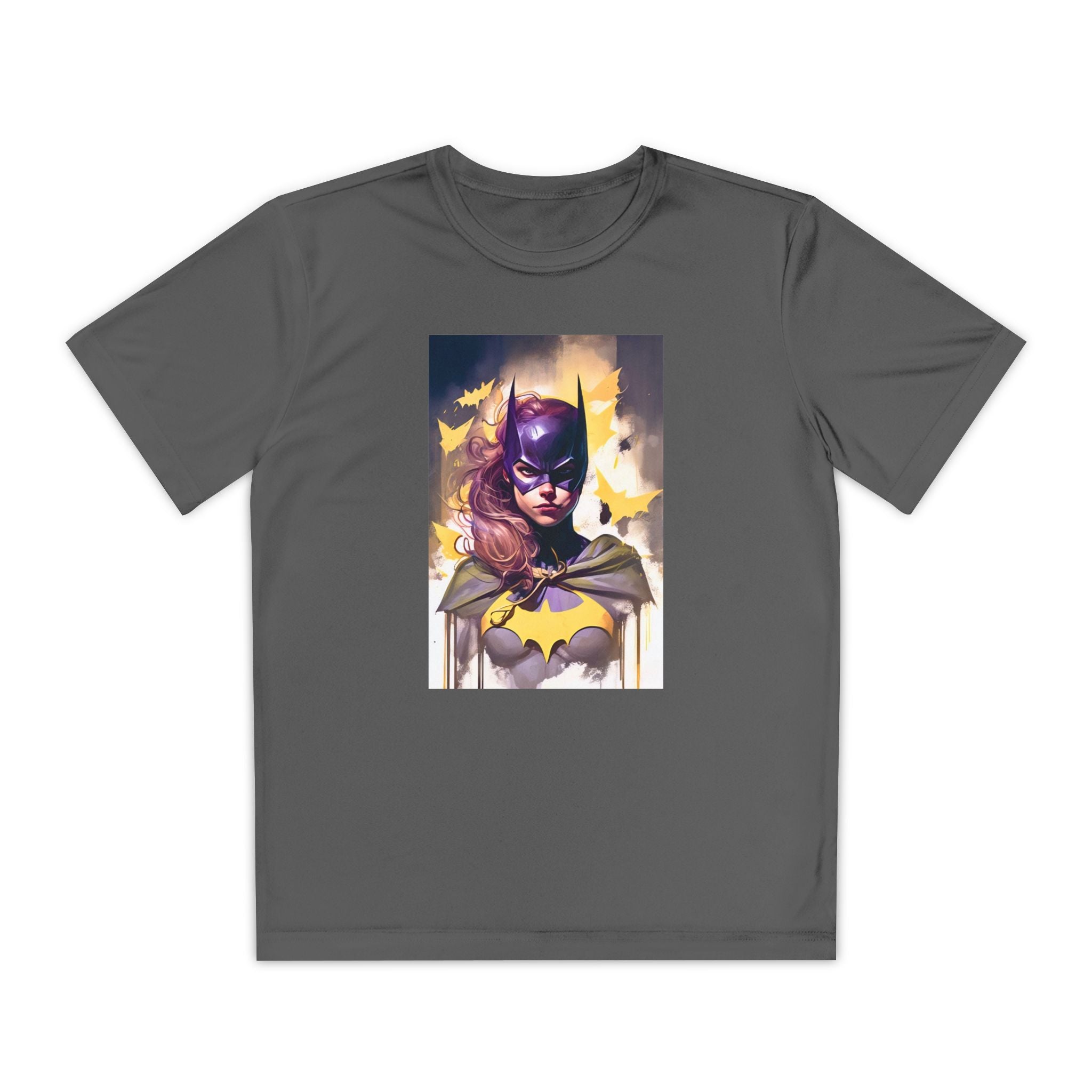 Superhero Youth T-Shirt Sports Graphic Tee, Cool Athletic Shirt for Kids