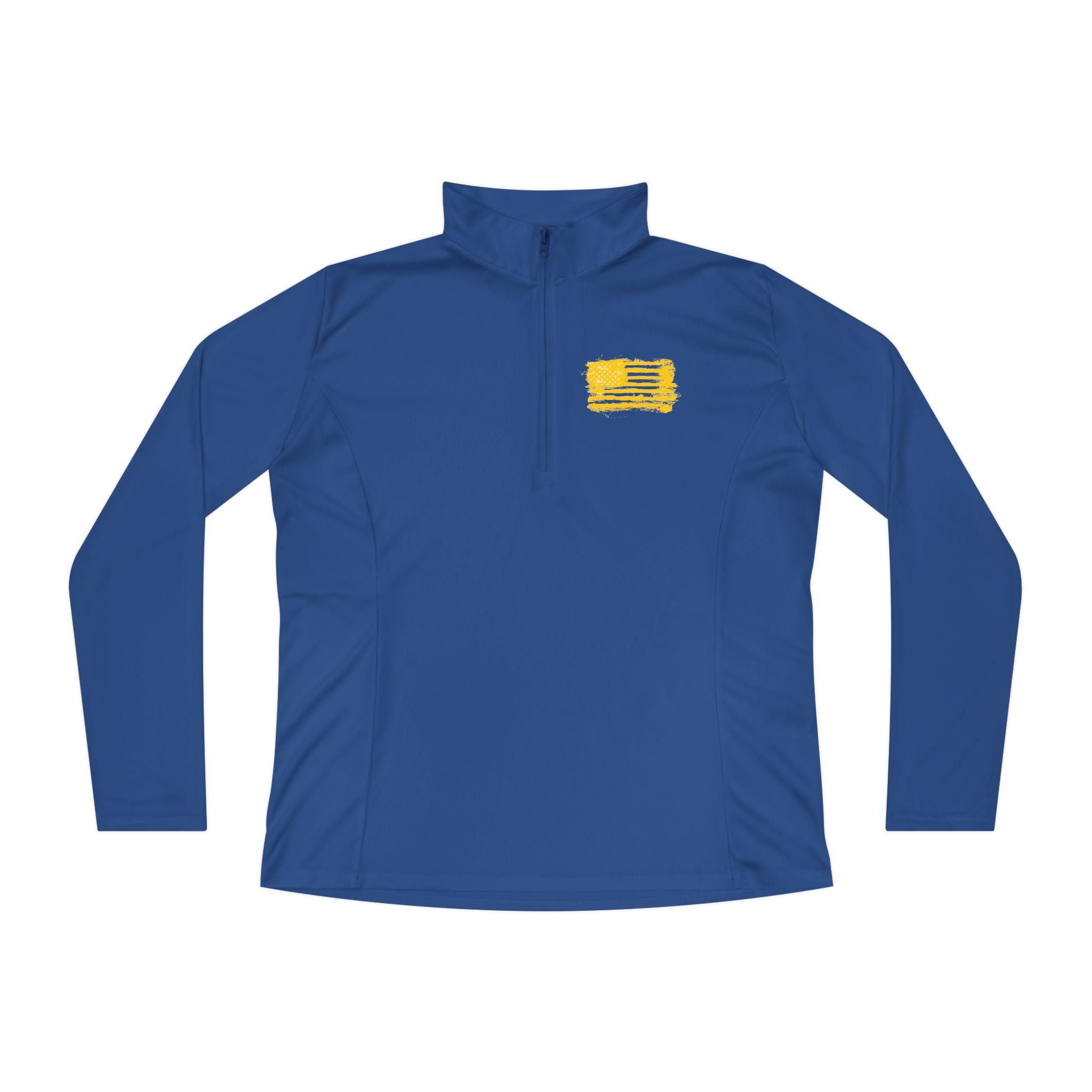 Ladies Quarter-Zip Pullover with Motivational Running Design, Athletic Apparel, Activewear, Sportswear, Fitness Gift, Running Top