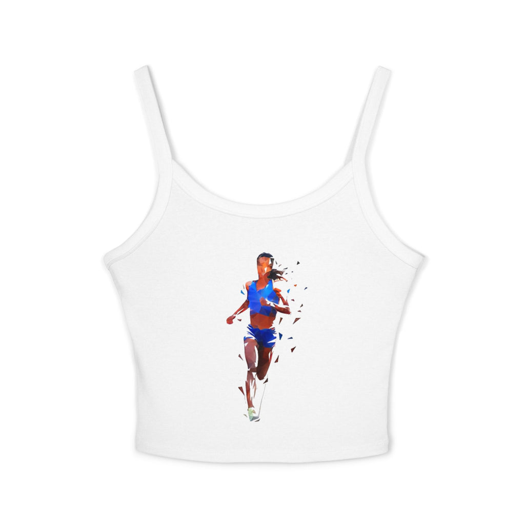Running Woman Tank Top, Athletic Workout Top, Fitness Sleeveless Shirt, Jogging Muscle Tee, Exercise Gym Cami