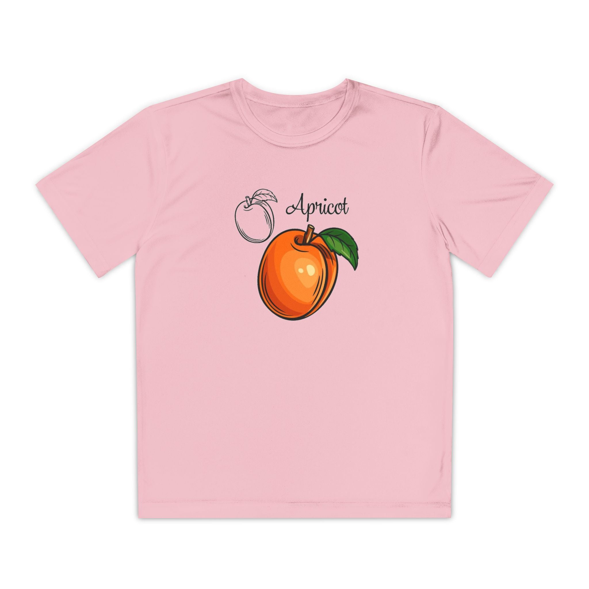 Apricot Youth T-Shirt Sports Graphic Tee, Cool Athletic Shirt for Kids, Perfect for Sports Events, Team Spirit