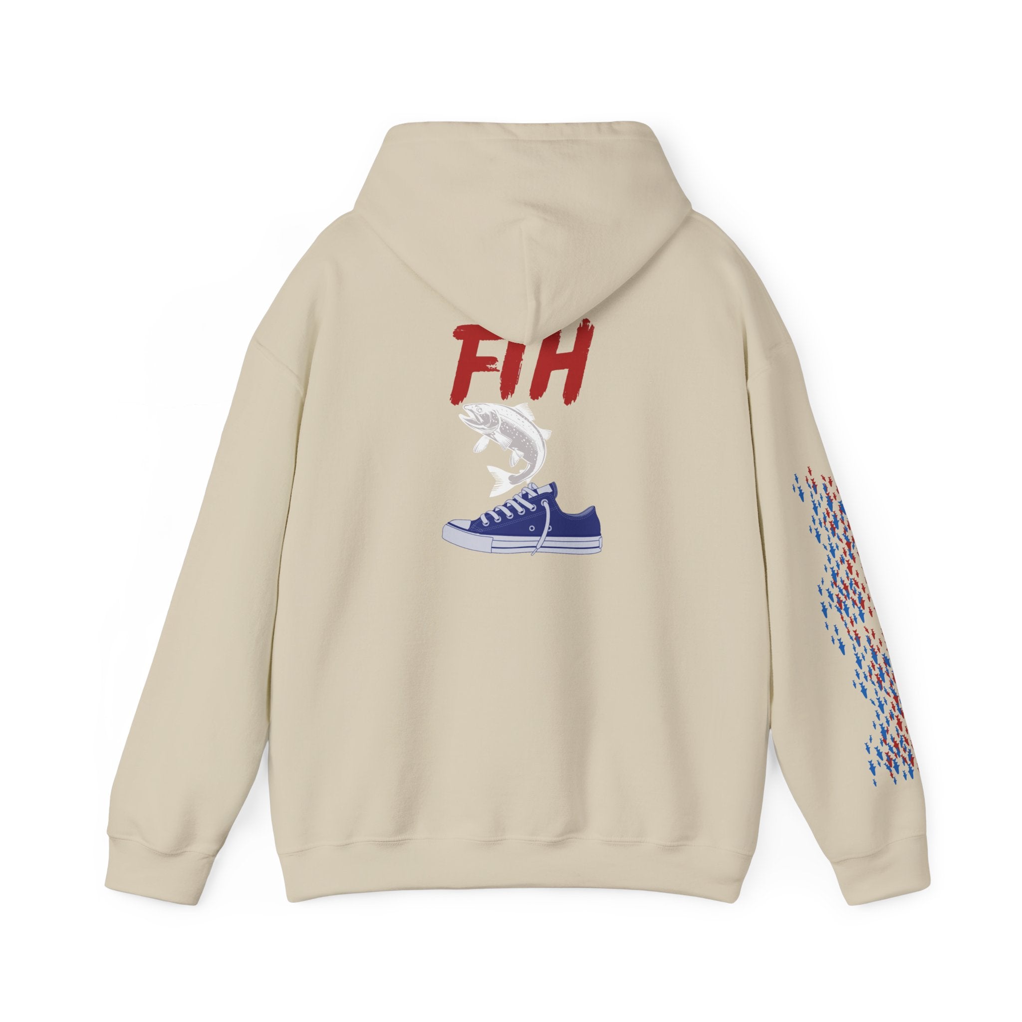 Fishing Patriotic Hoodie, American Flag Sweatshirt, Fisherman Gift, Outdoor Fishing Apparel, USA Pride Jumper