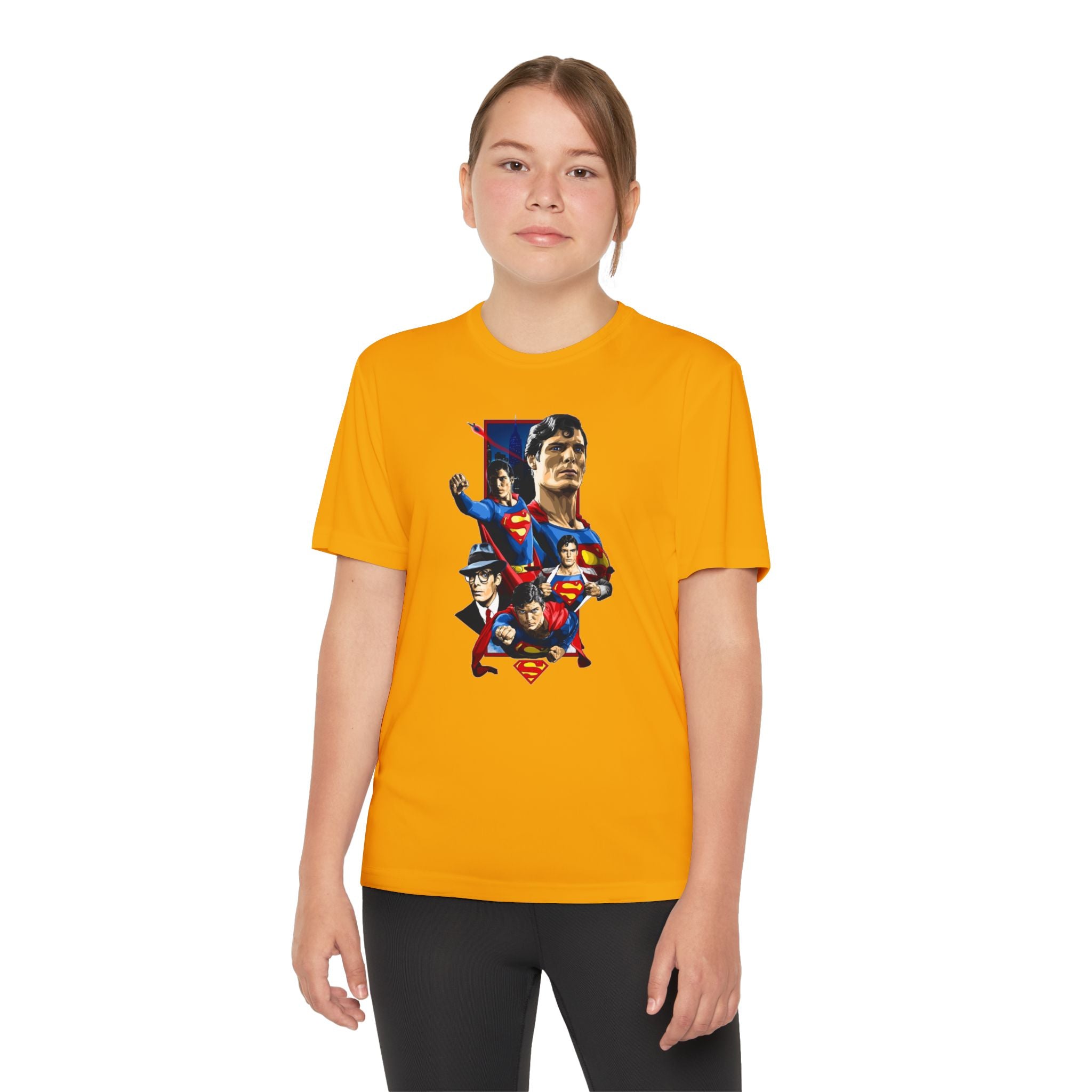 Superman Youth T-Shirt Sports Graphic Tee, Cool Athletic Shirt for Kids, Perfect for Sports Events, Team Spirit