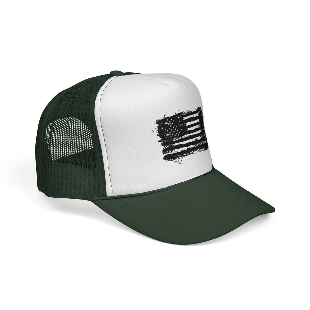 Patriotic Trucker Cap with American Flag Design, USA Hat, Summer Fashion, Outdoors Gear, Gift for Veterans, BBQ, 4th of July