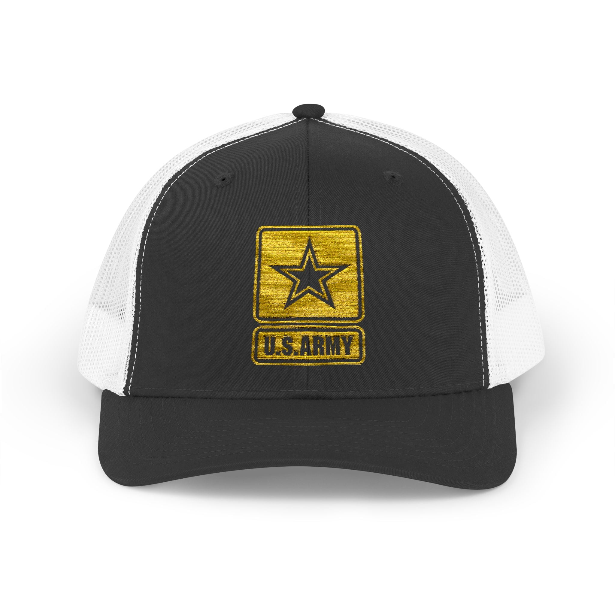 US Army Snapback Trucker Cap with Thin Red Line Design, Ideal for First Responders, Supportive Gifts, Memorials, Everyday Wear