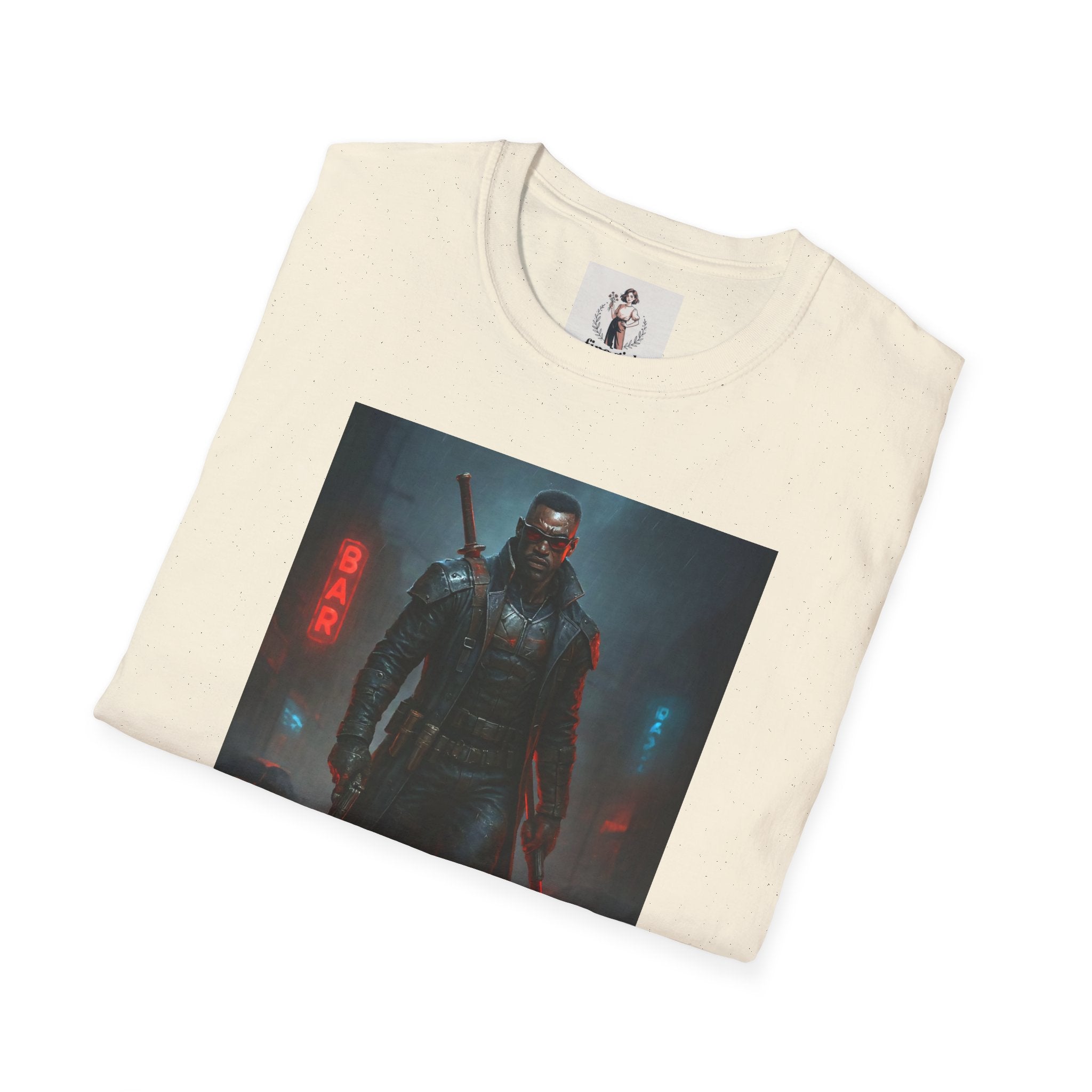 Blade Superhero Marvel Unisex Softstyle T-Shirt, Comic Book Tee, Geeky Clothing, Cosplay Costume Top