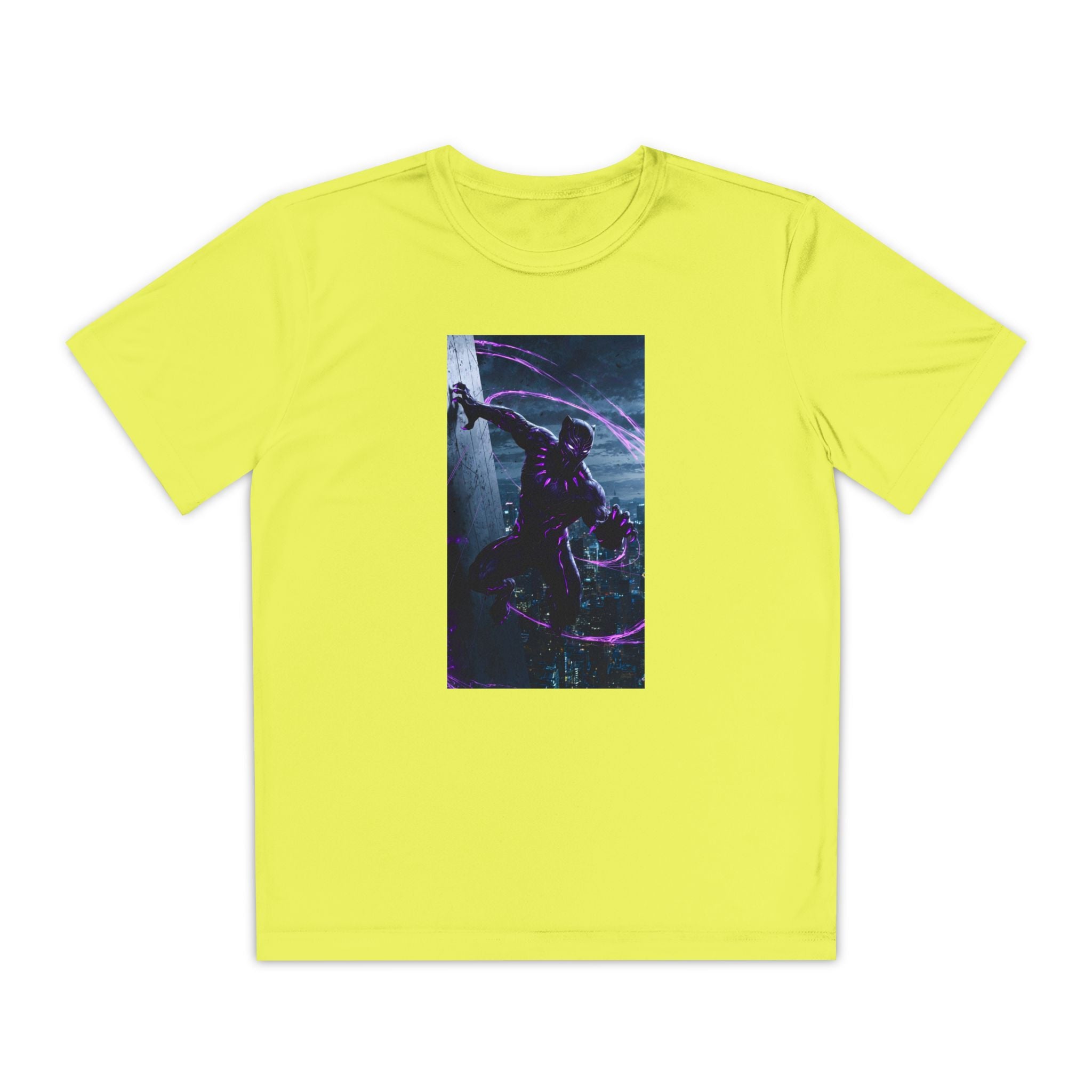The Black Panther Superhero Marvel Patriotic, Kids Graphic T-Shirt, Boys Hero Top, Girls Comic Book Clothing, Birthday
