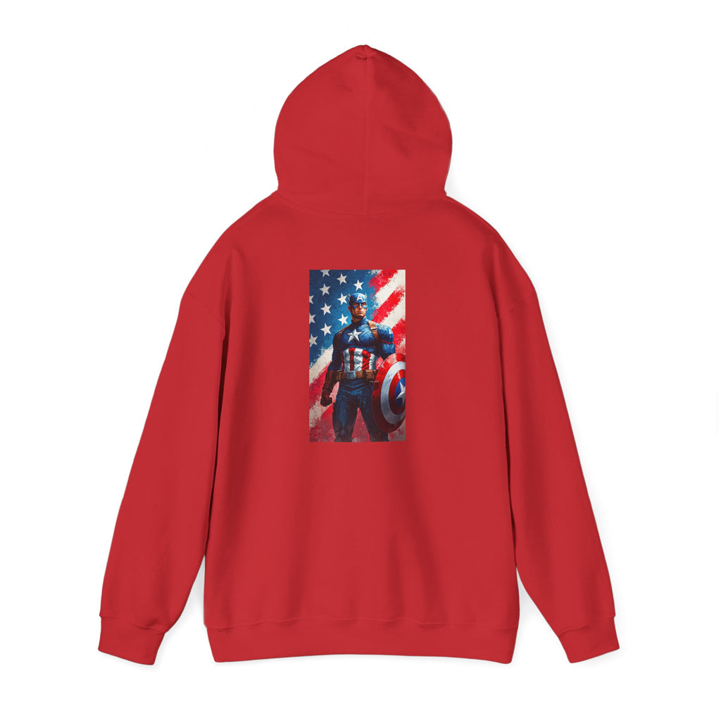 Hooded Sweatshirt - Captain America Design