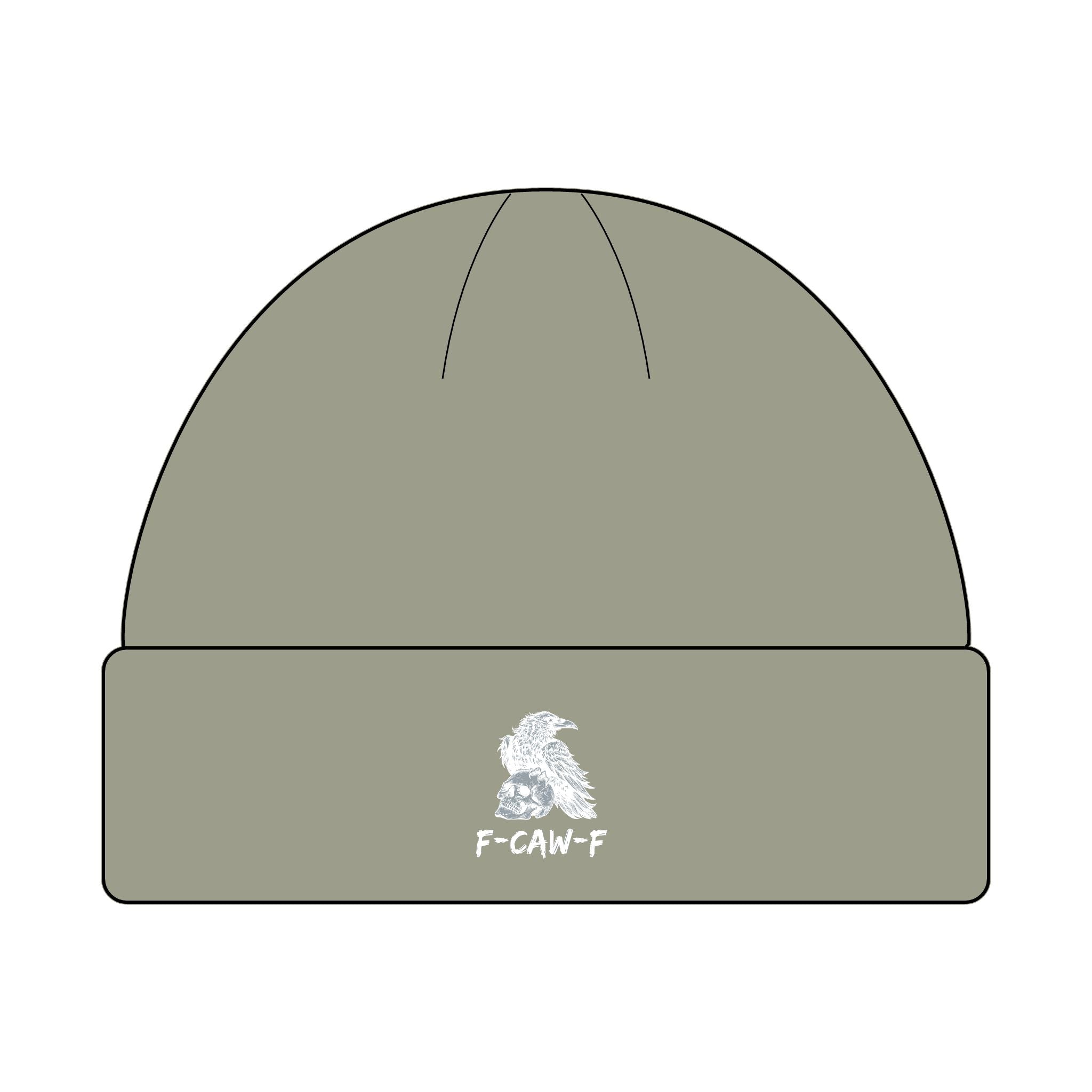 F-CAW-F Beanie Hat - Knit Winter Cap, Warm Headwear, Cozy Skull Cap, Cute Slouchy Beanie, Stylish Knit Beanie