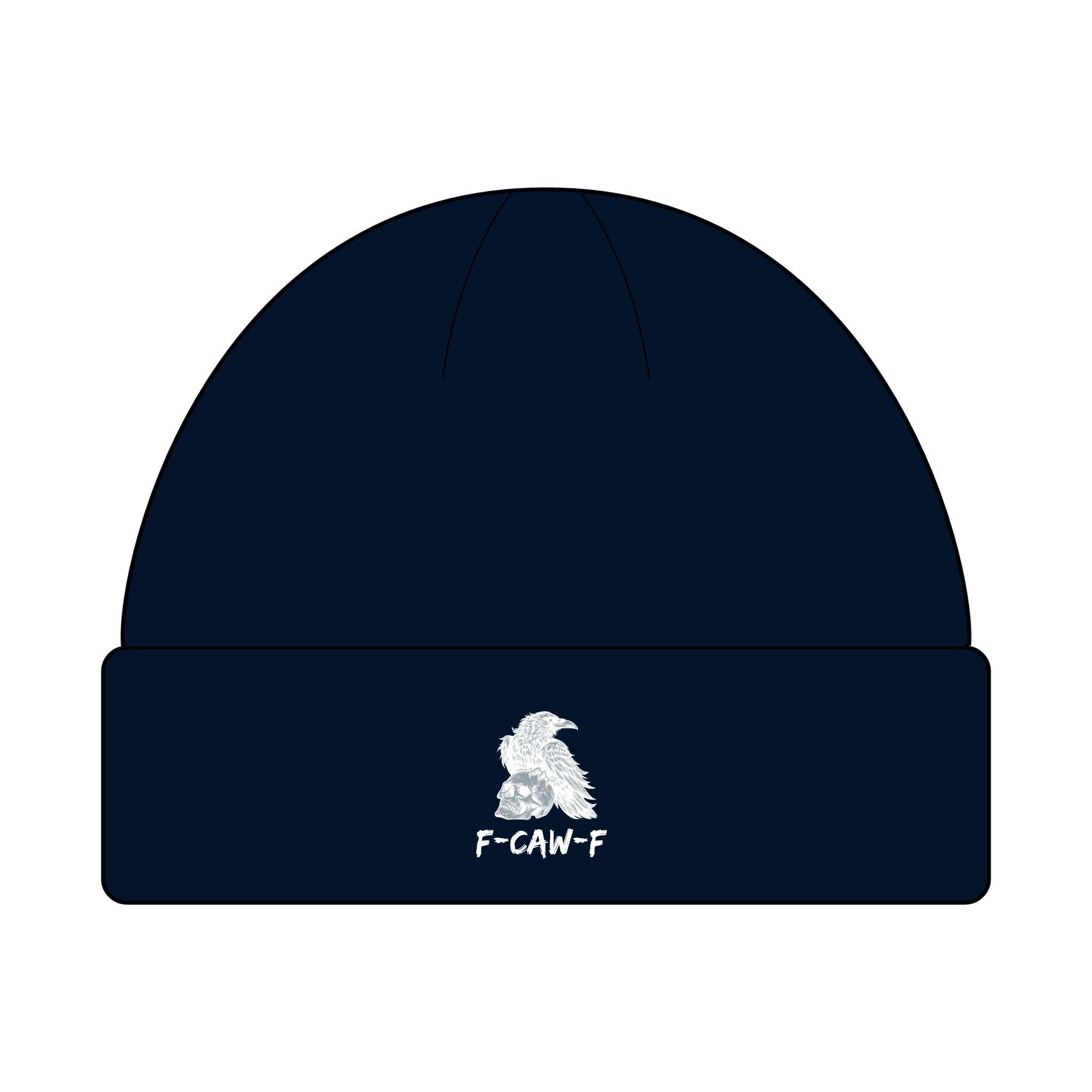 F-CAW-F Beanie Hat - Knit Winter Cap, Warm Headwear, Cozy Skull Cap, Cute Slouchy Beanie, Stylish Knit Beanie