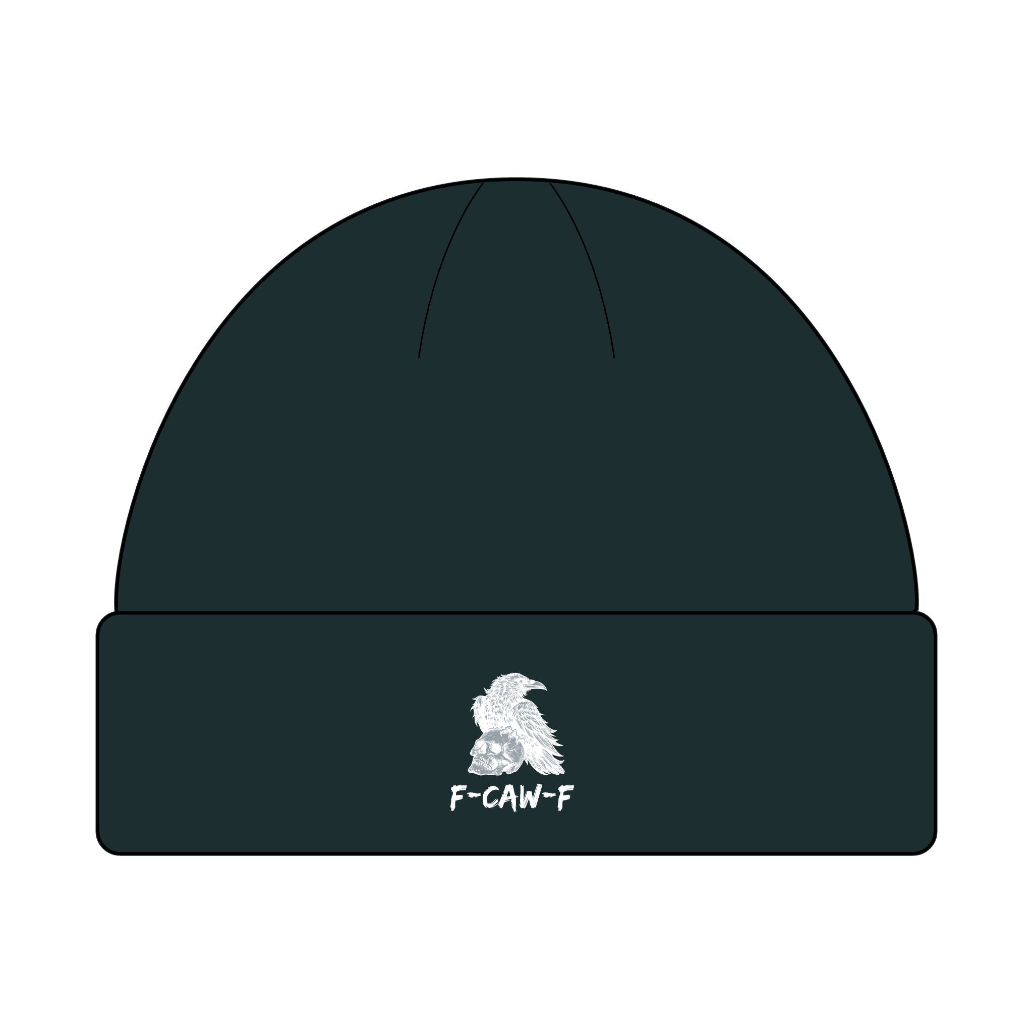 F-CAW-F Beanie Hat - Knit Winter Cap, Warm Headwear, Cozy Skull Cap, Cute Slouchy Beanie, Stylish Knit Beanie