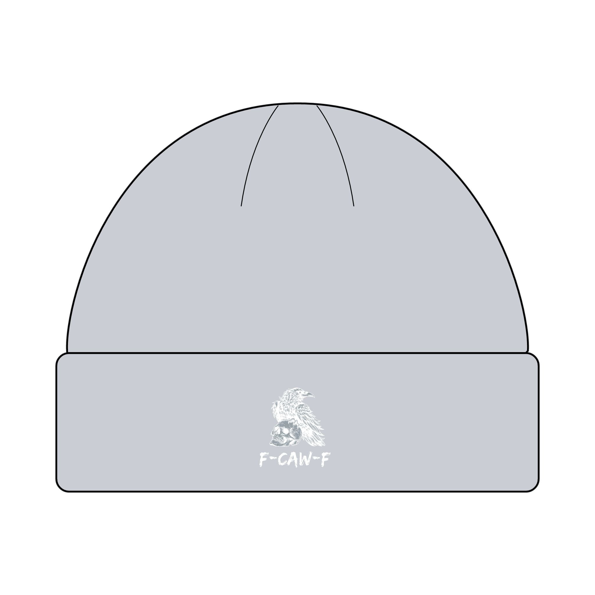 F-CAW-F Beanie Hat - Knit Winter Cap, Warm Headwear, Cozy Skull Cap, Cute Slouchy Beanie, Stylish Knit Beanie