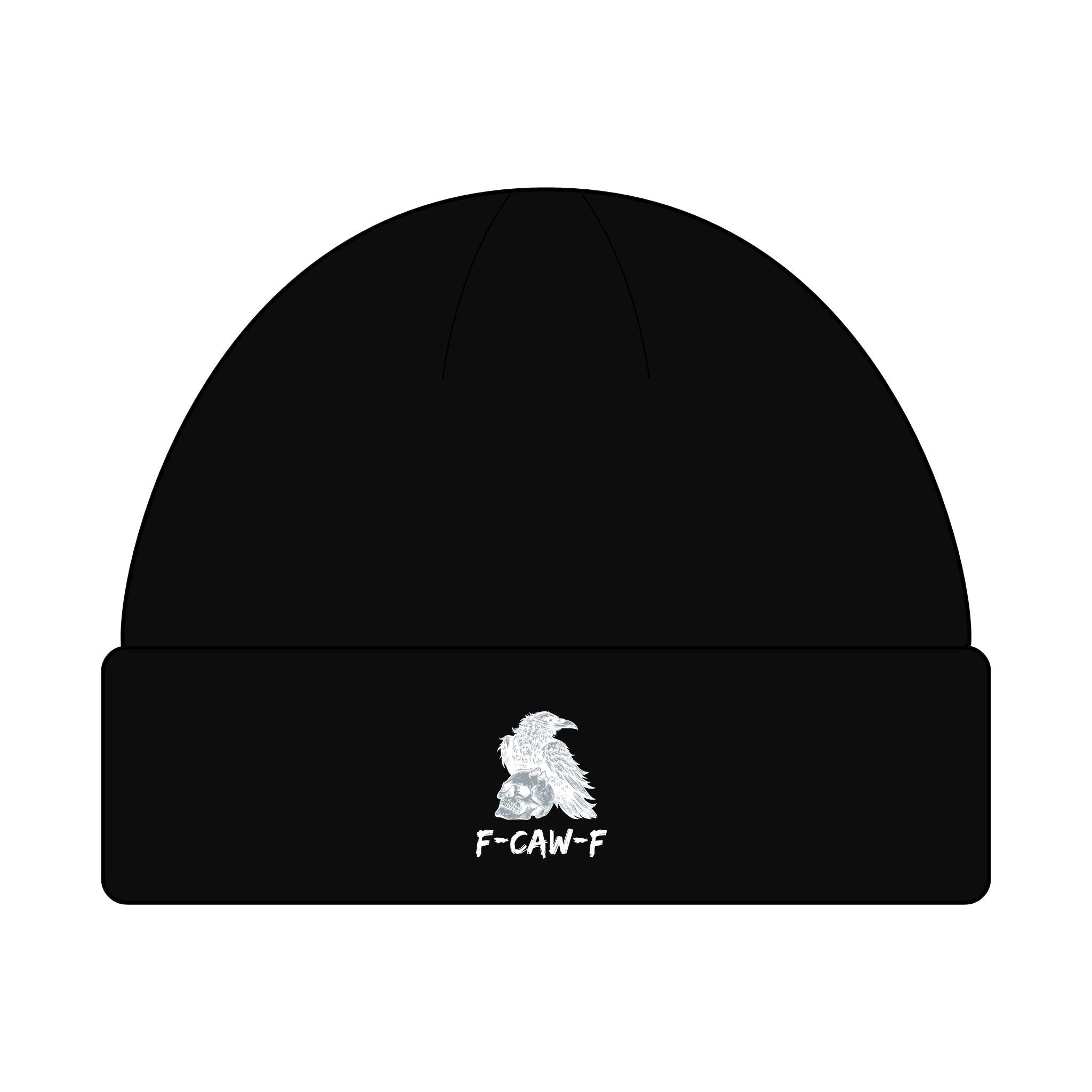 F-CAW-F Beanie Hat - Knit Winter Cap, Warm Headwear, Cozy Skull Cap, Cute Slouchy Beanie, Stylish Knit Beanie