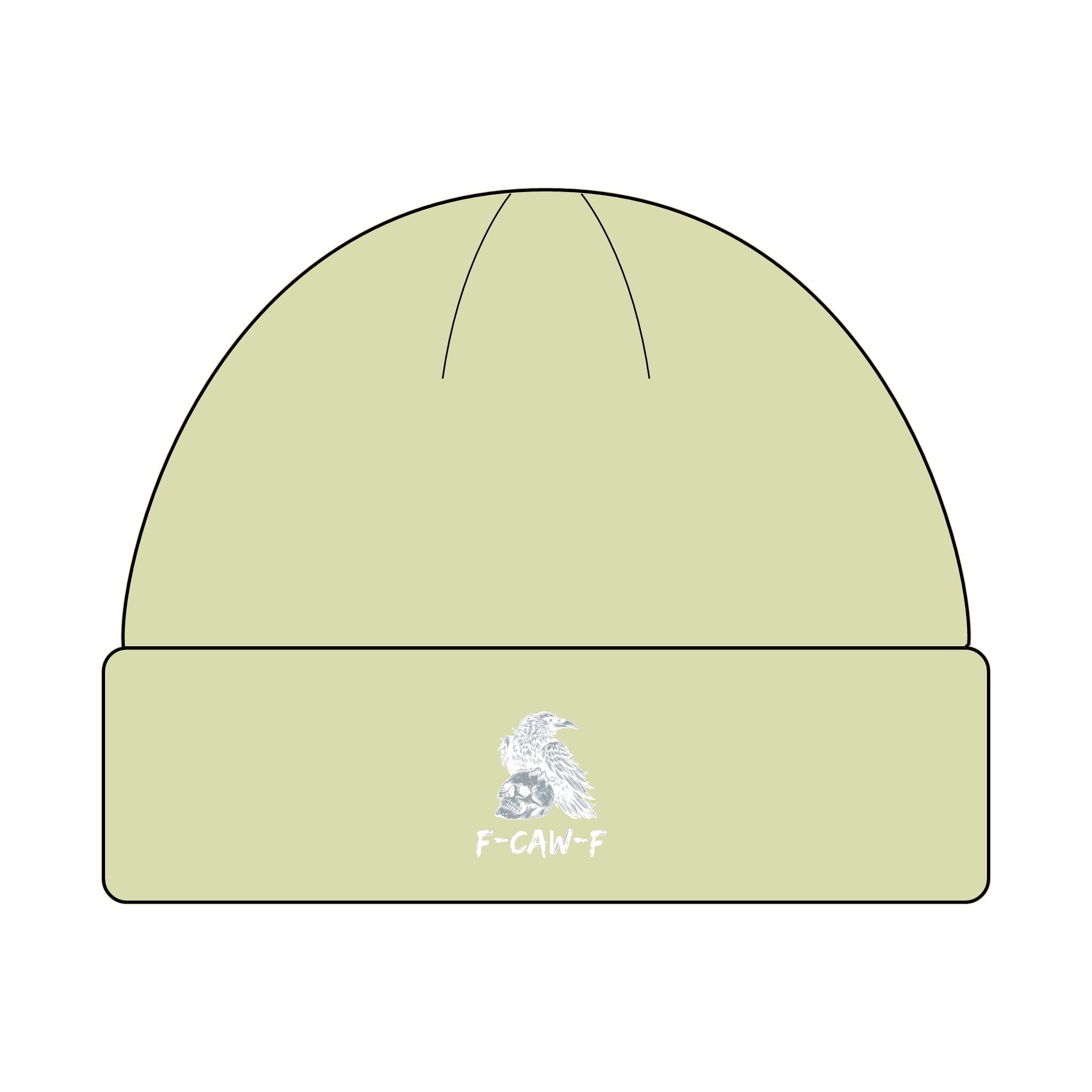 F-CAW-F Beanie Hat - Knit Winter Cap, Warm Headwear, Cozy Skull Cap, Cute Slouchy Beanie, Stylish Knit Beanie