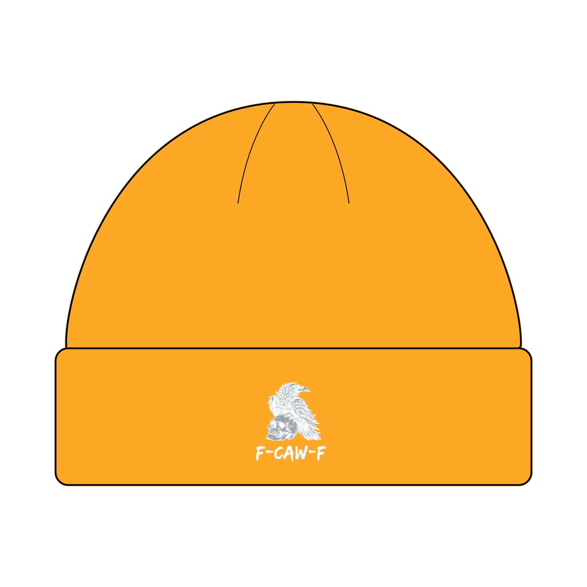 F-CAW-F Beanie Hat - Knit Winter Cap, Warm Headwear, Cozy Skull Cap, Cute Slouchy Beanie, Stylish Knit Beanie