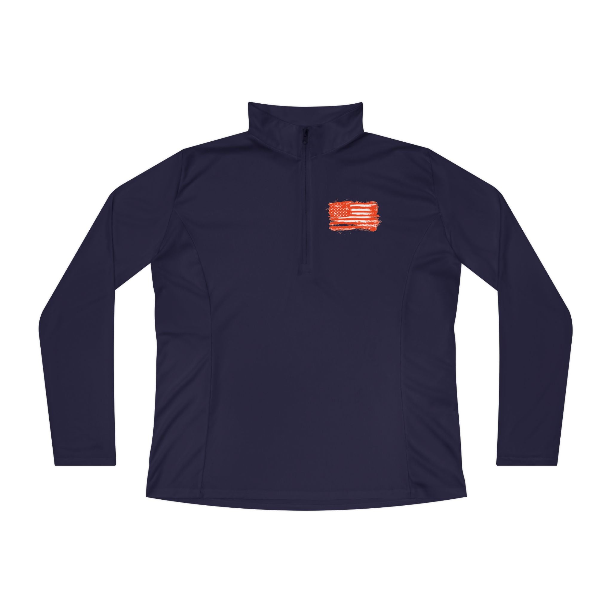 Ladies Quarter-Zip Pullover with Motivational Running Design, Athletic Apparel, Activewear, Sportswear, Fitness Gift, Running Top